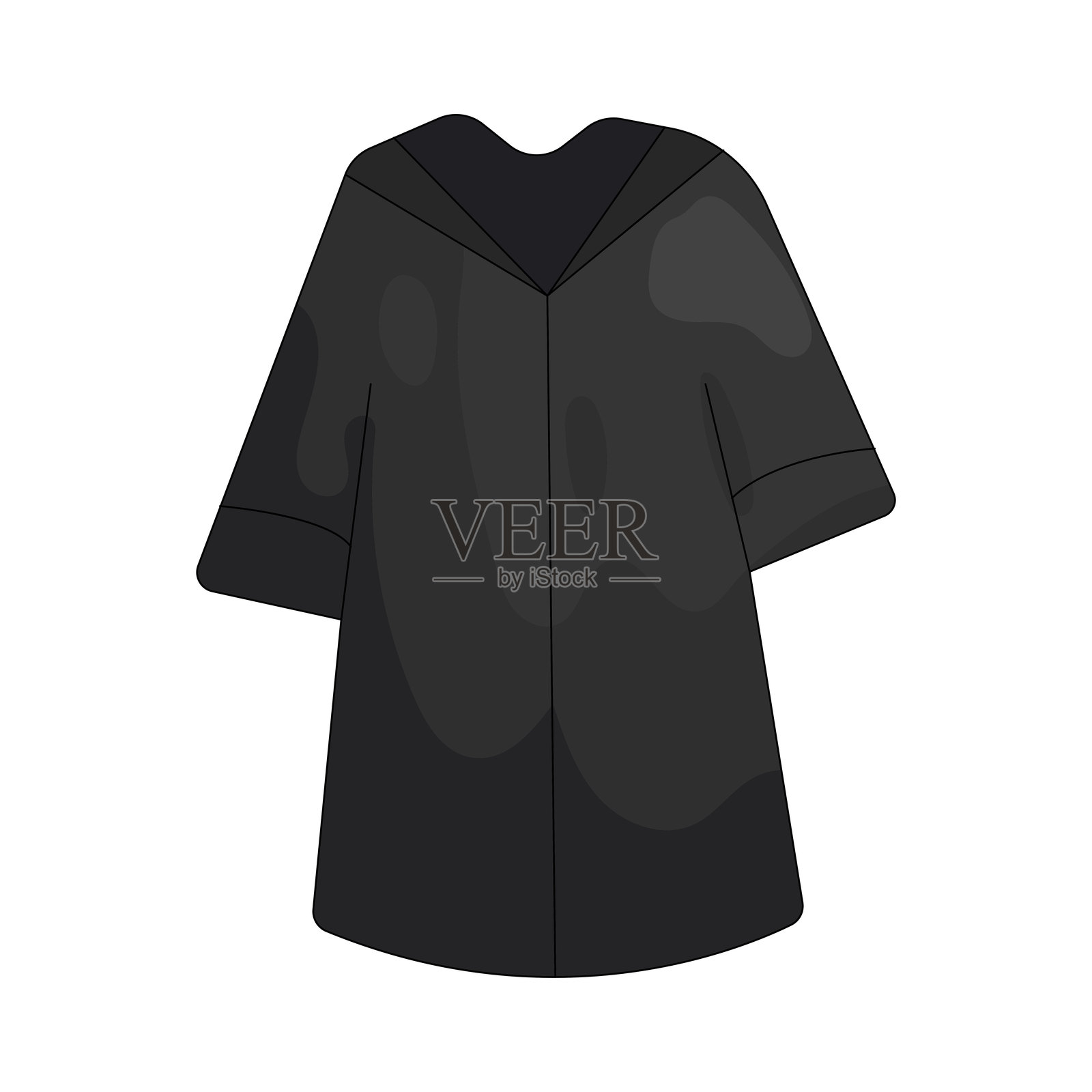 毕业袍插画图片素材