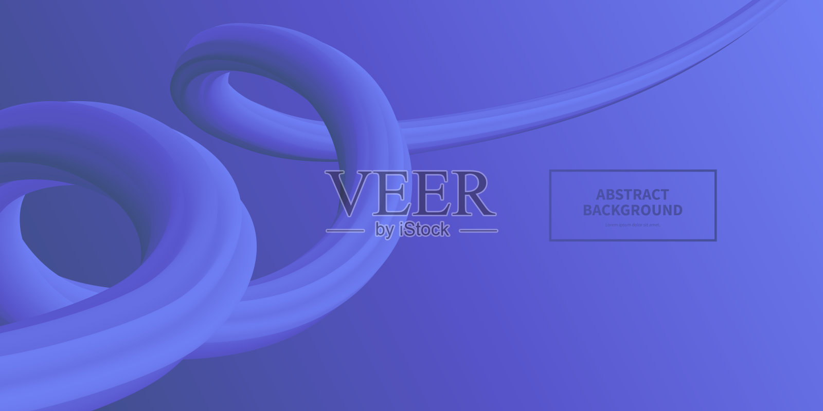 流畅的抽象设计,蓝色渐变 - 时尚背景插画图片素材