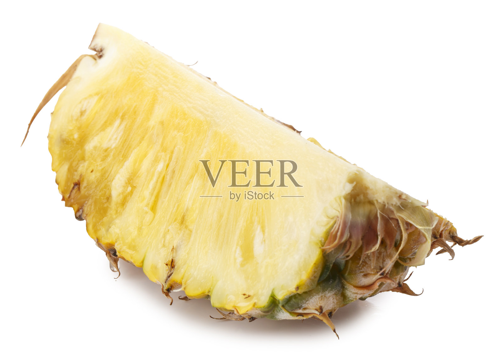 切片菠萝,背景为白色照片摄影图片