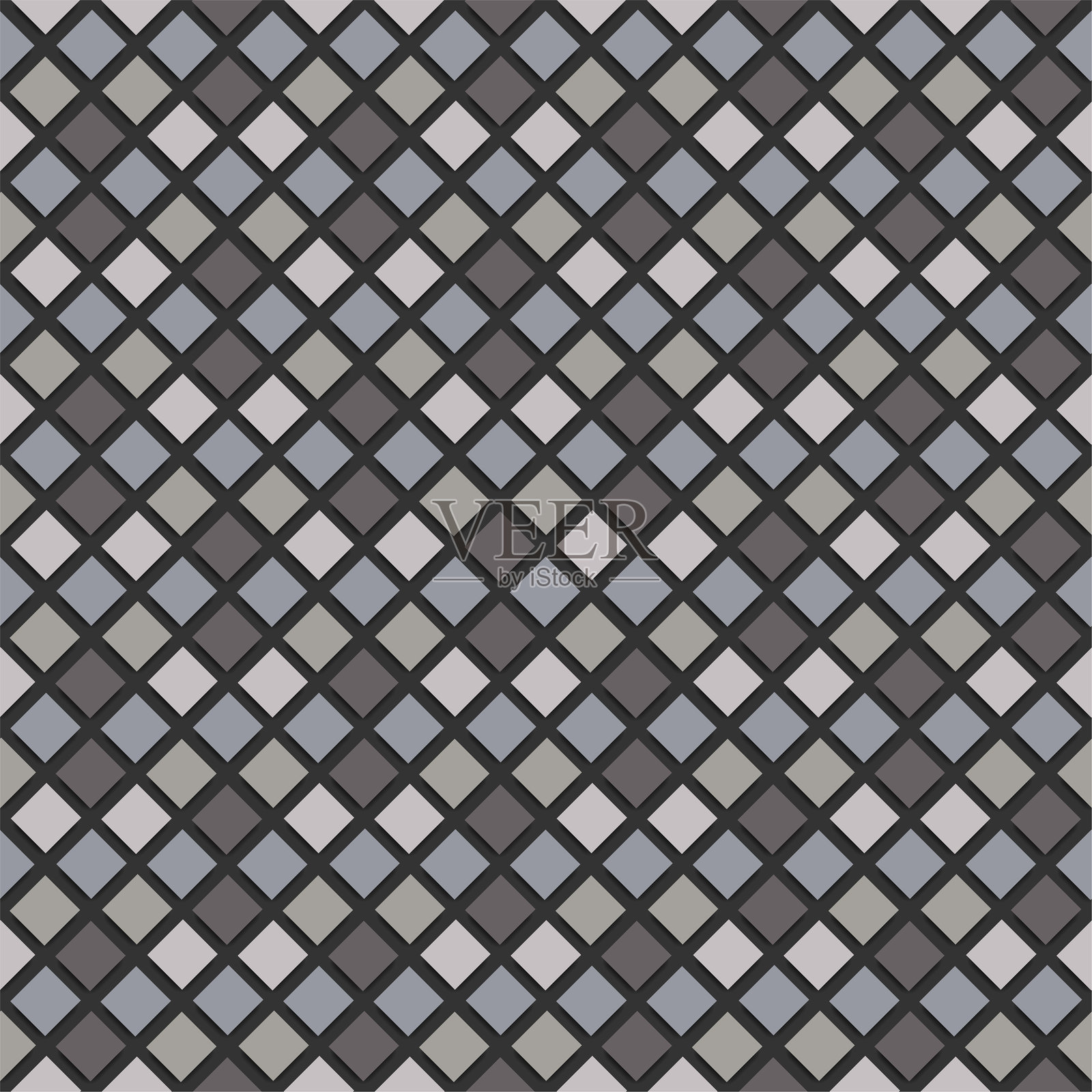 抽象几何方形图案,中性色调。适用于设计、纹理、面料印刷或网页的多功能背景。细腻、现代且时尚。插画图片素材