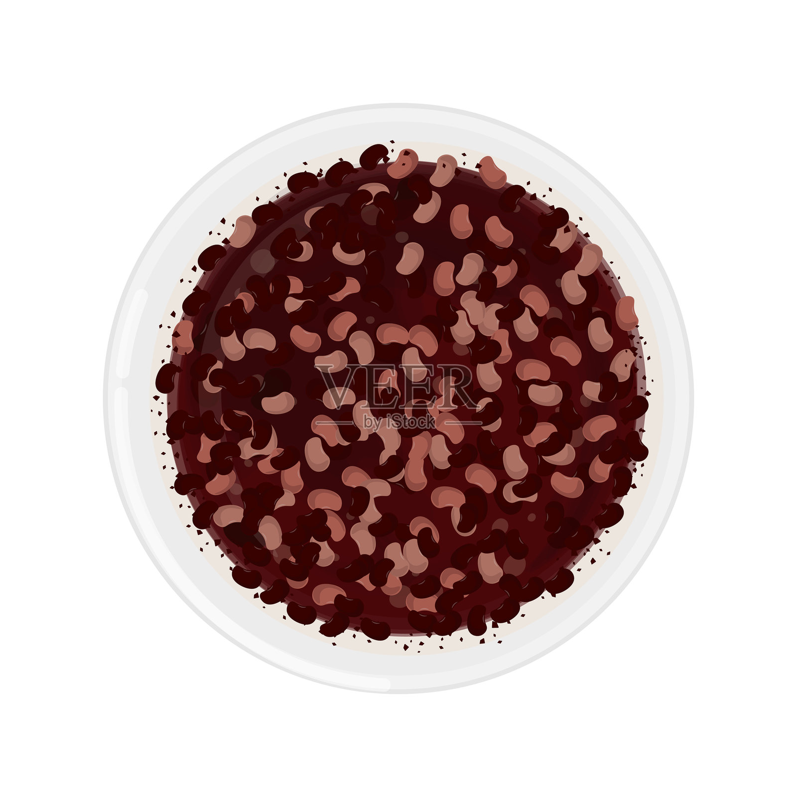 白盘上的顶视图 Pat Sirutteok插画图片素材