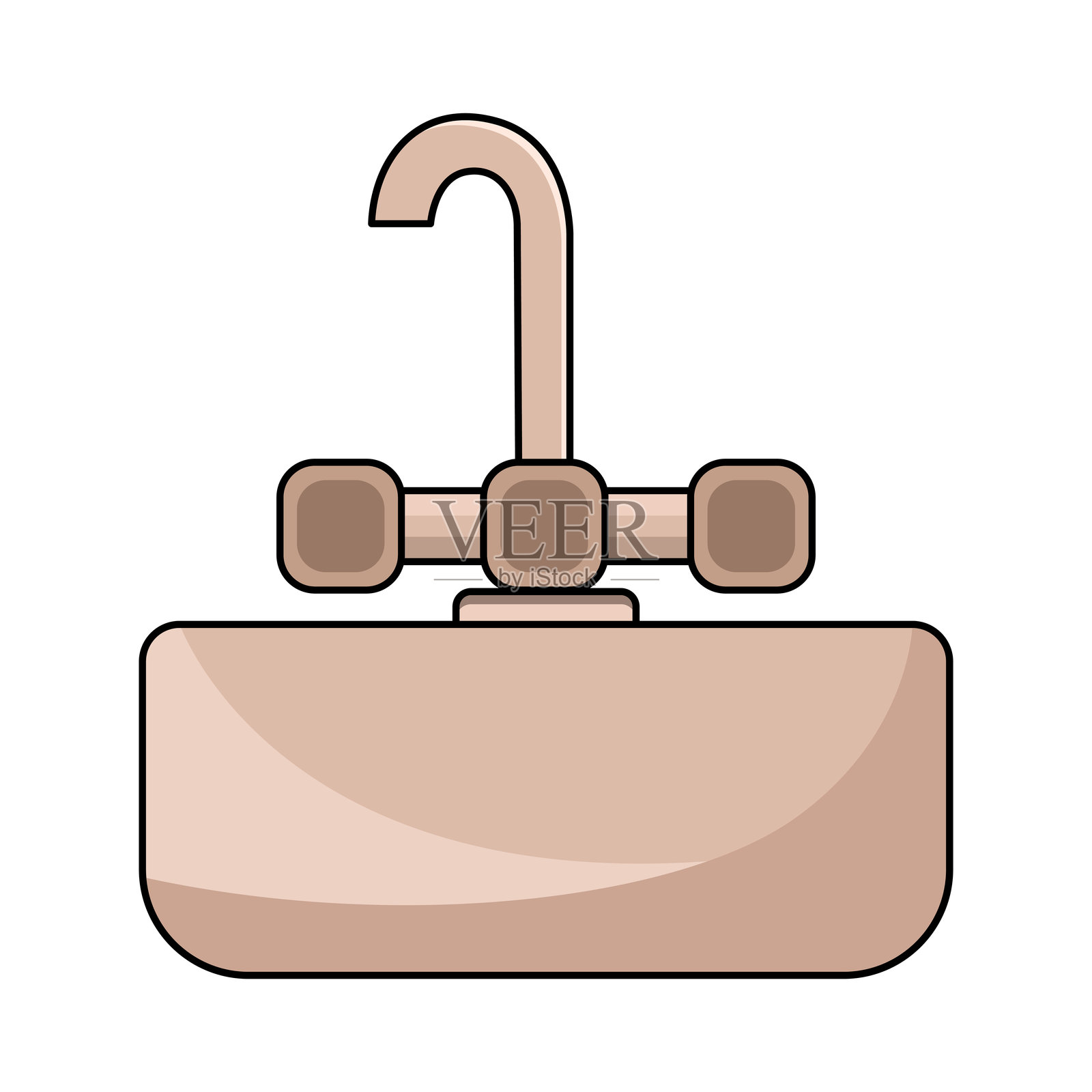 水槽插画图片素材