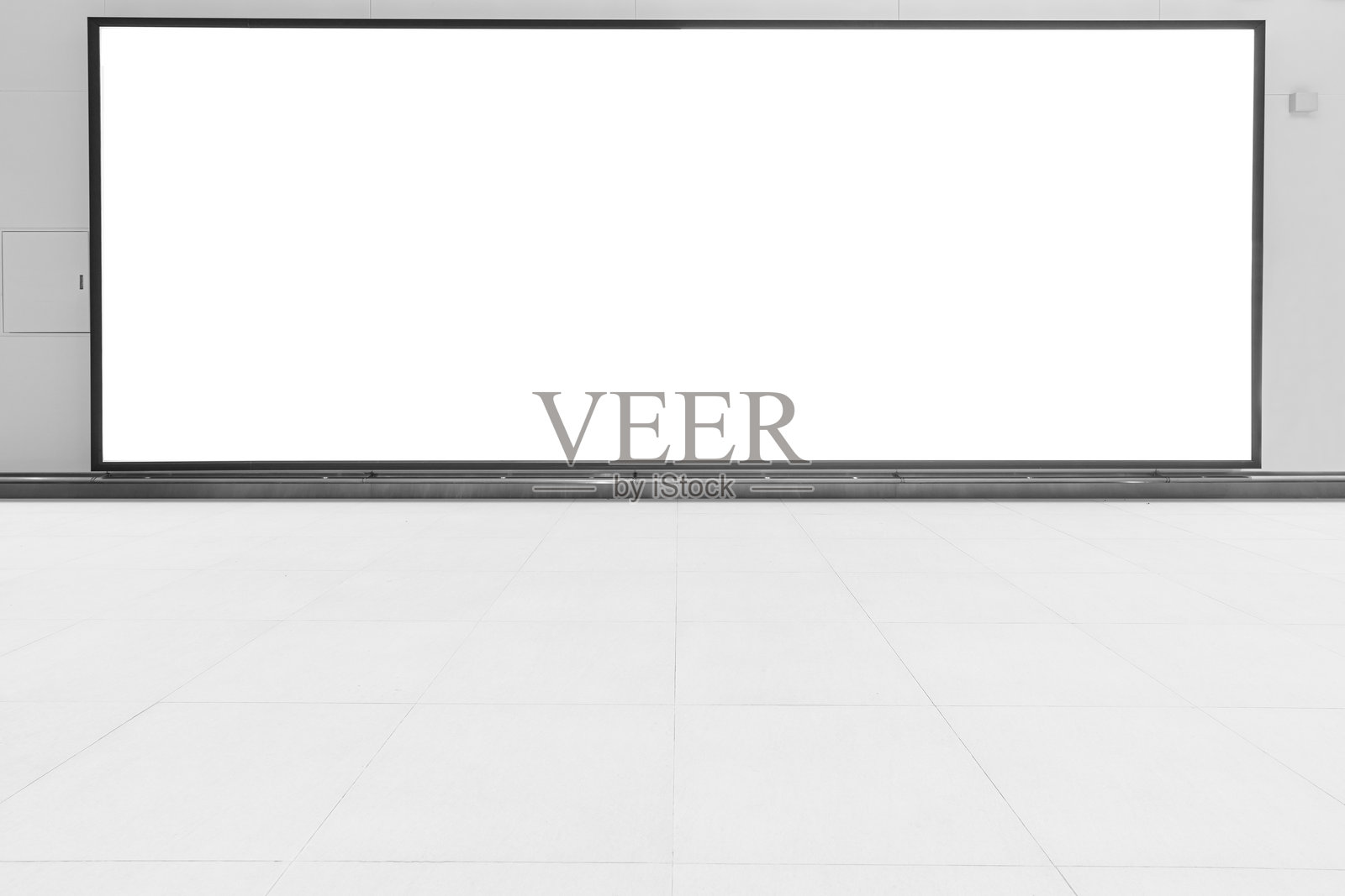 墙上的空白广告牌照片摄影图片