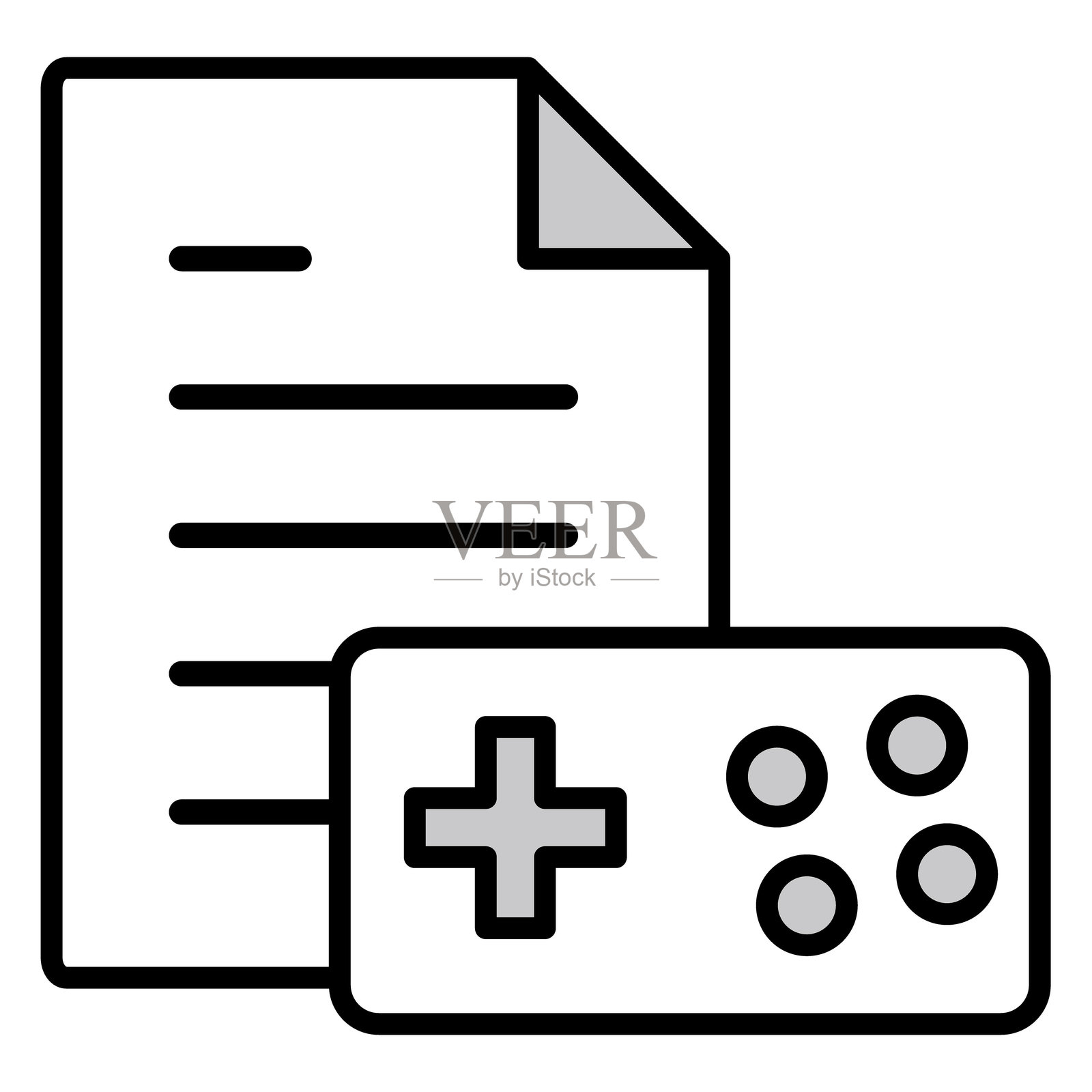 游戏文档文件插图图标插画图片素材