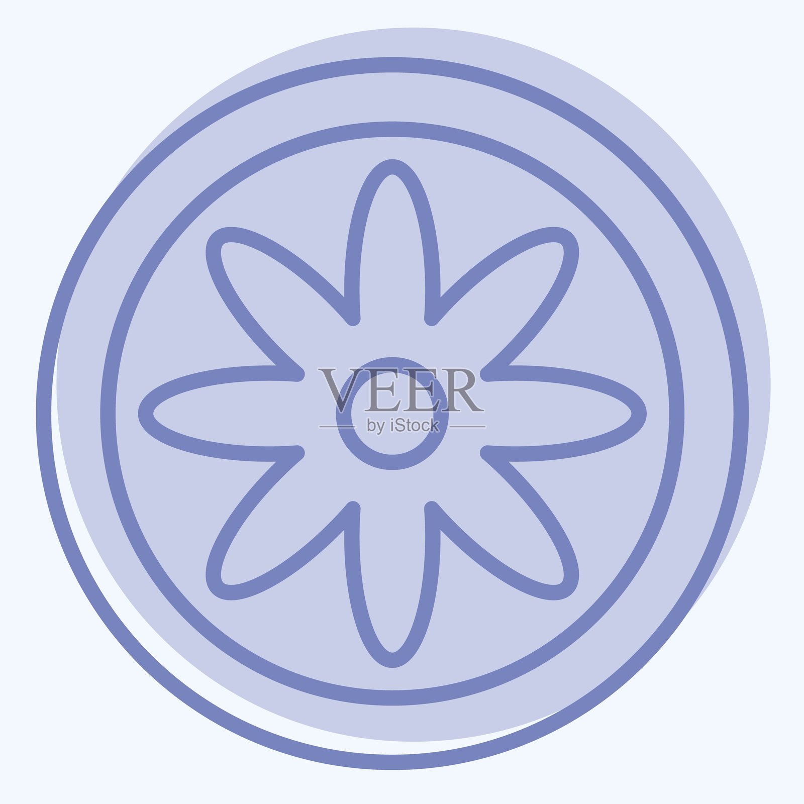 波希米亚风格图标,与占星符号相关。双色风格,设计可编辑。插画图片素材