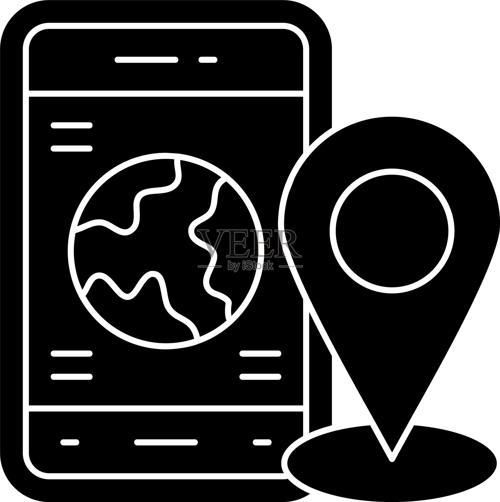 跟踪图标矢量元素插画图片素材