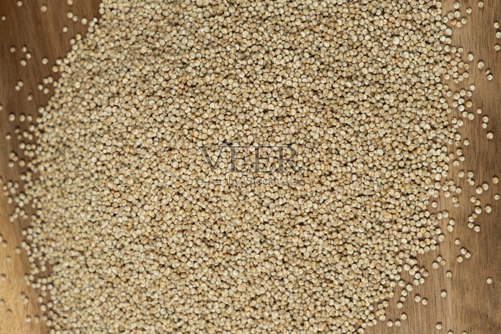 生的白藜麦特写。自然的谷物纹理。照片摄影图片