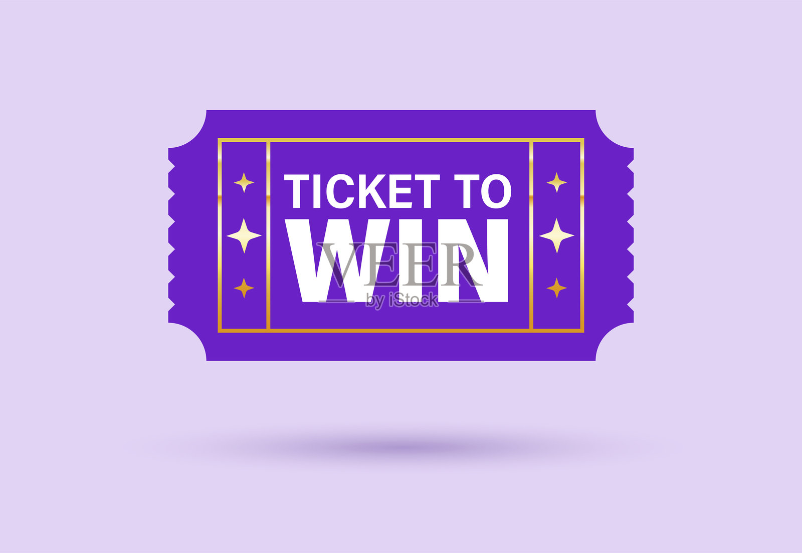 红票抽奖活动。获胜机会插画图片素材