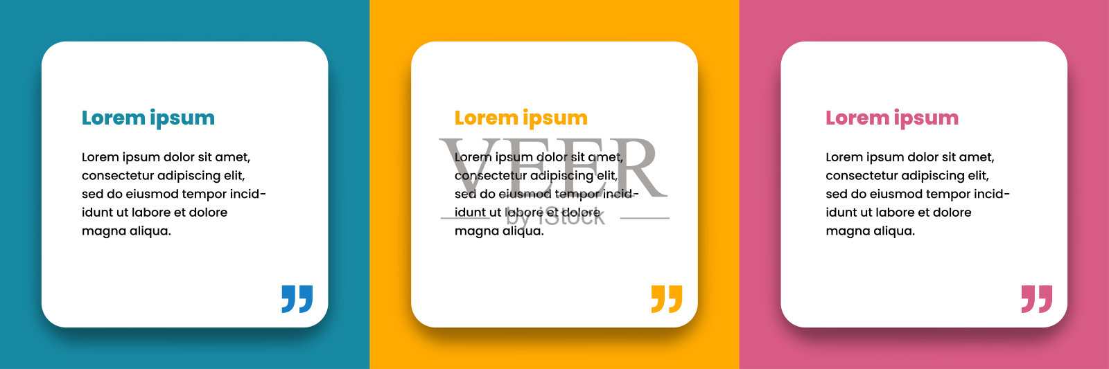 社交媒体帖子模板设计,带引语、空白对话框和文本框。矢量插图插画图片素材