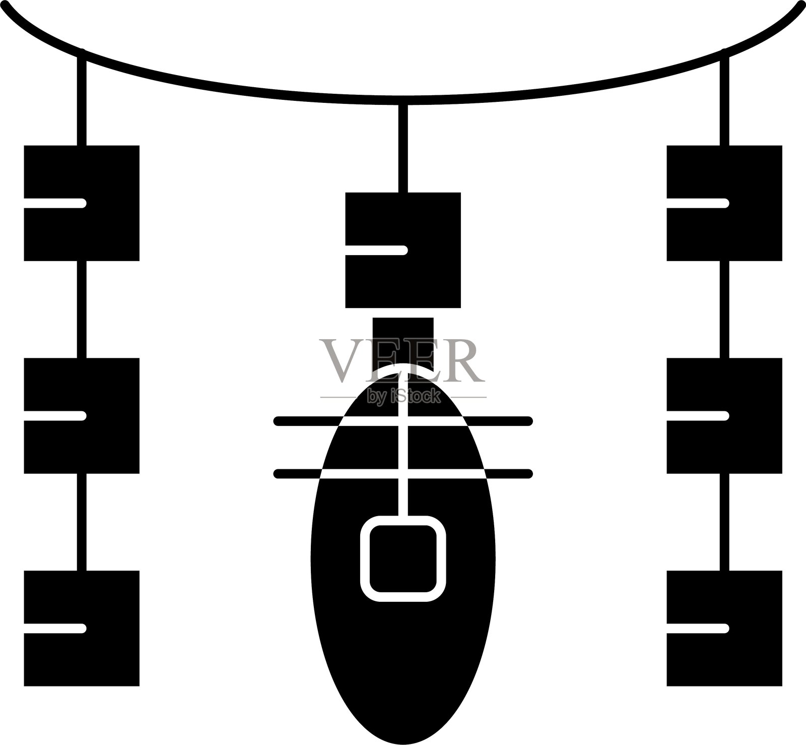 灯光图标矢量元素插画图片素材