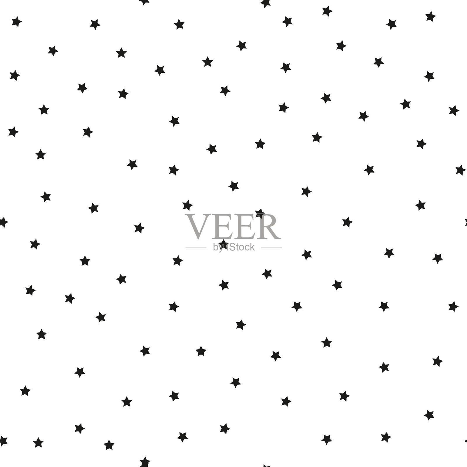 Polka dot wallpaper. Vector background with five angled stars. Fashion seamless pattern. Cute joyful allover print for garment fabric, paper, textile, kids clothes and accessories.插画图片素材
