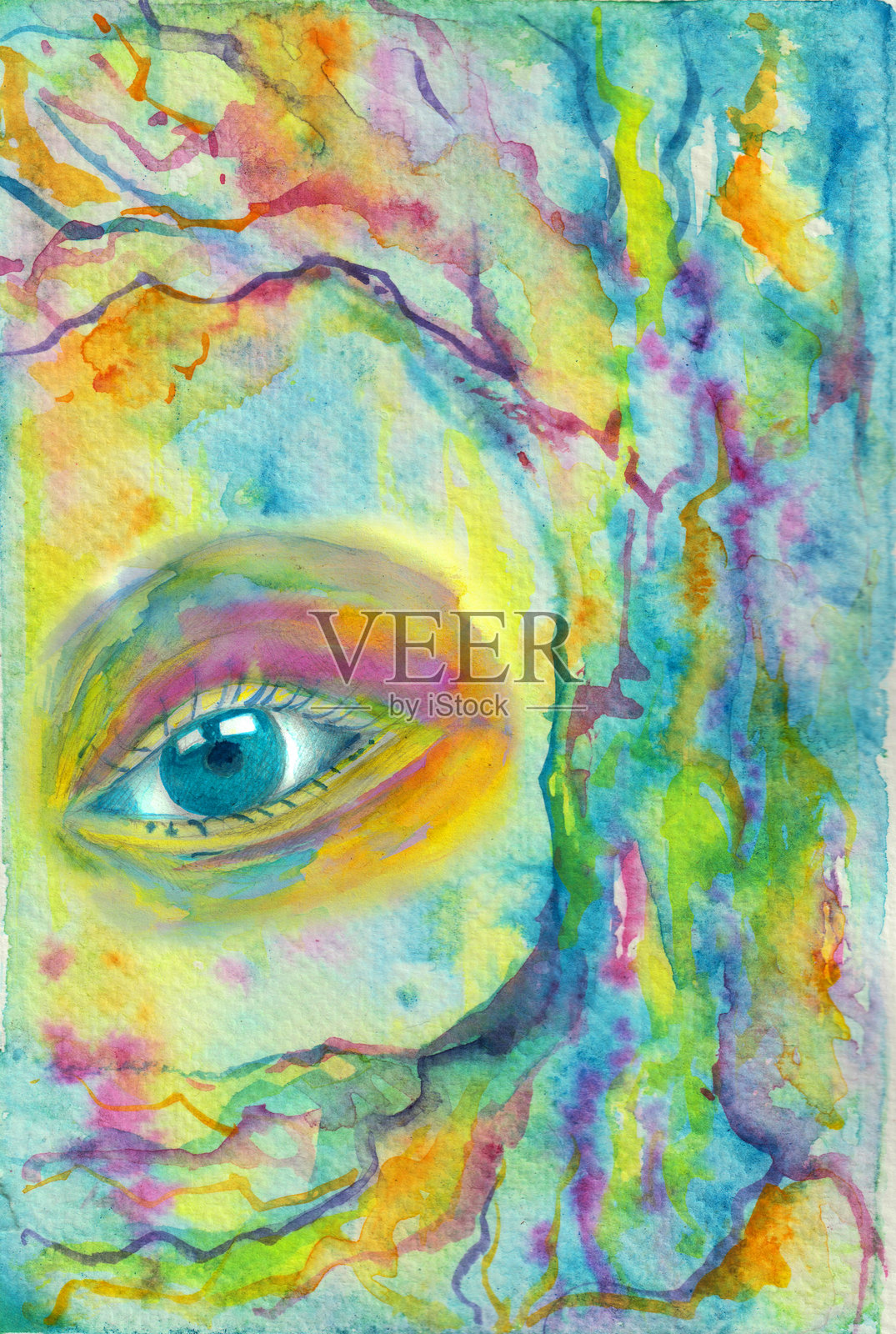 富有远见的树插画图片素材