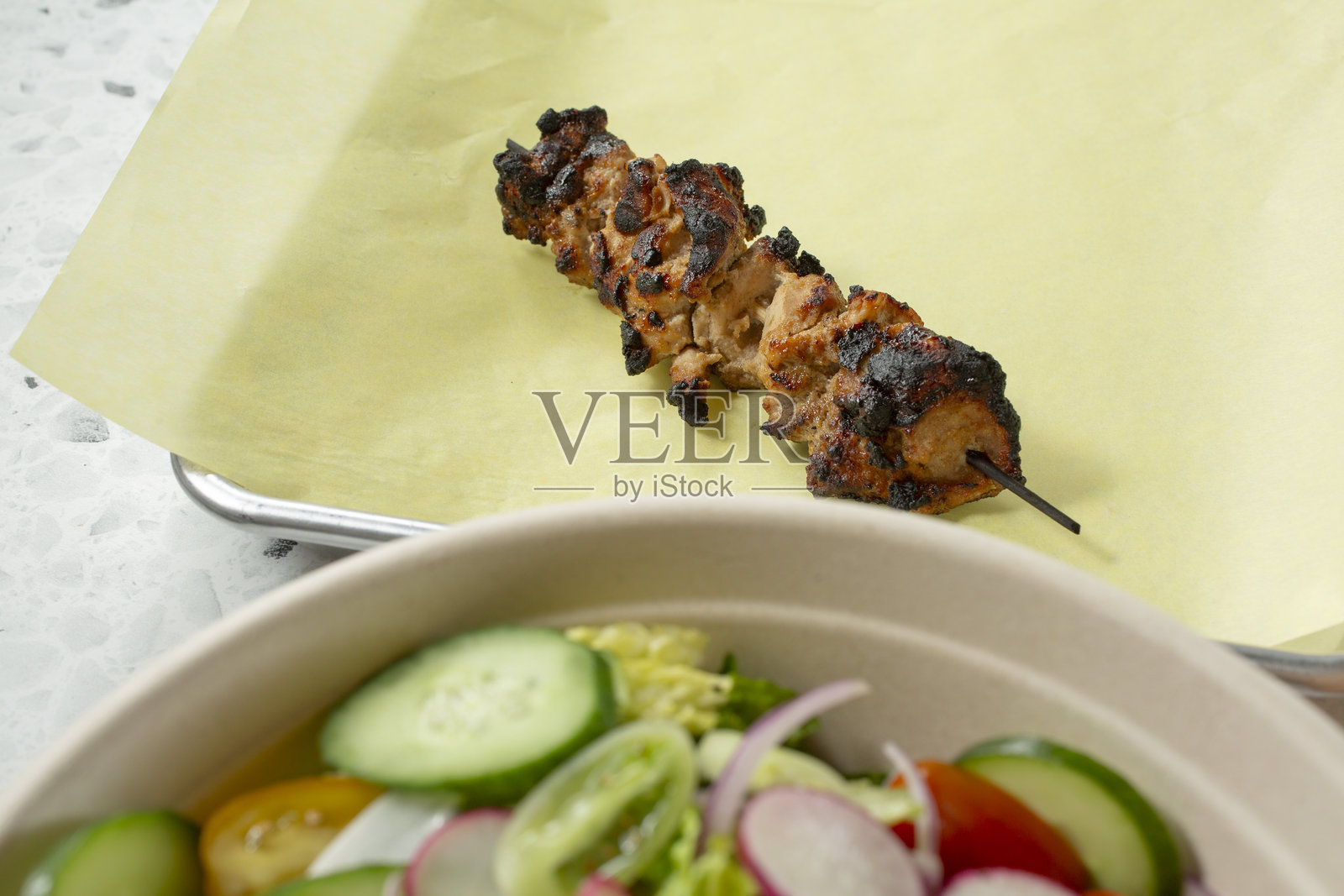 鸡肉串照片摄影图片