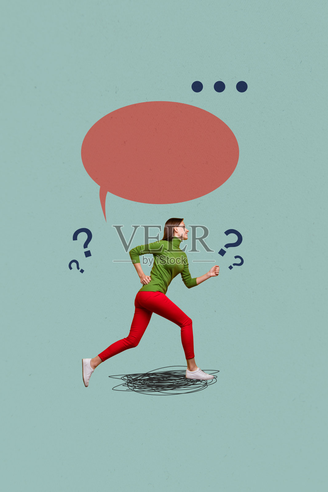 垂直图像海报,快乐的女孩和男孩的照片拼贴,交流图标,短语,通信,演讲,喋喋不休的对话照片摄影图片