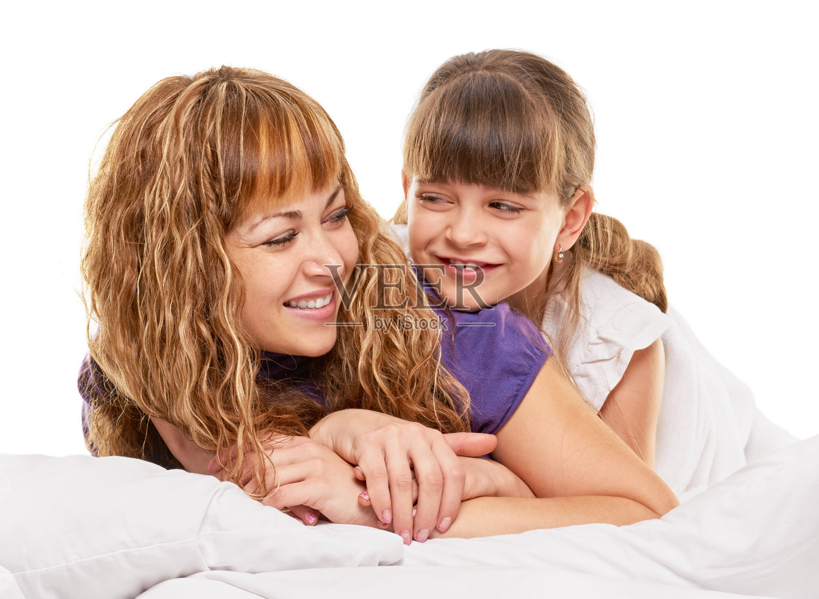 母亲和女儿照片摄影图片