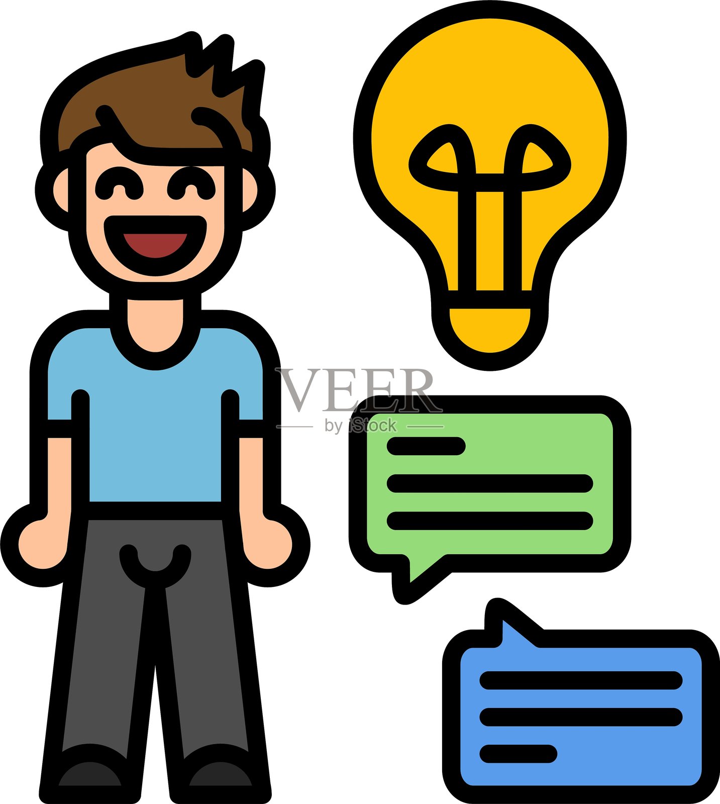 商业创意图标矢量元素插画图片素材