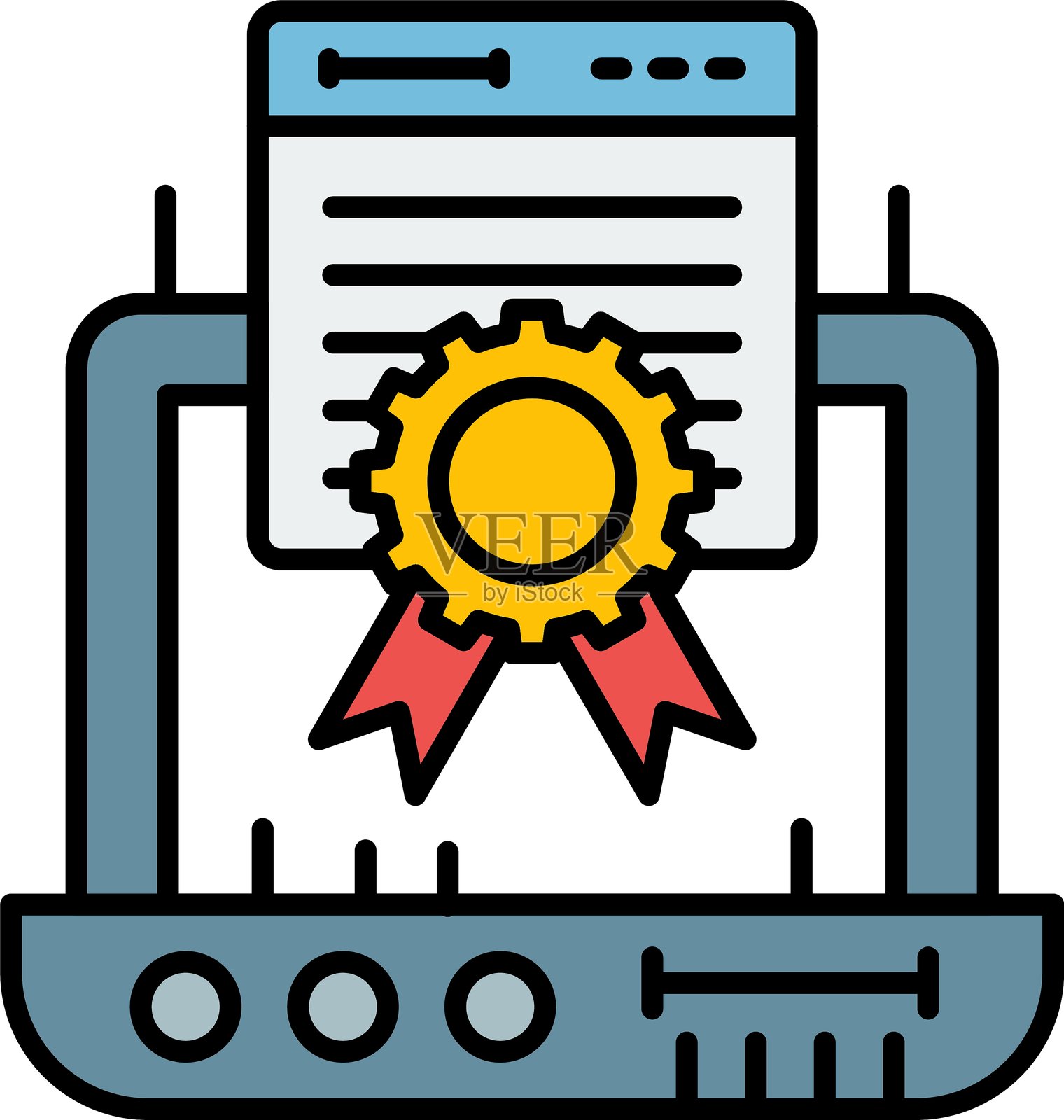 页面质量图标矢量元素插画图片素材