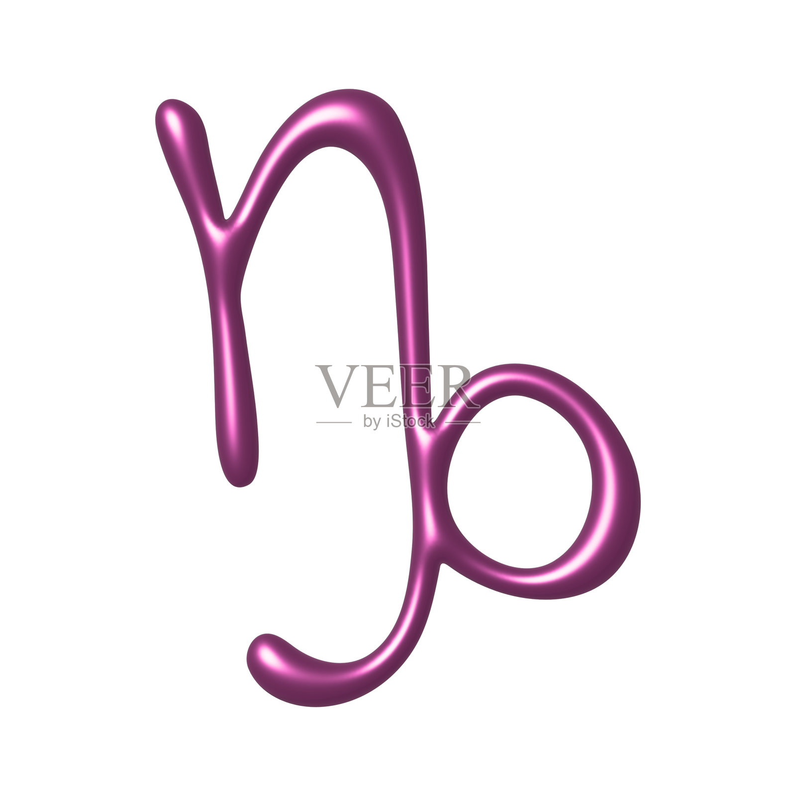 3D摩羯座星座图标 设计元素插图照片摄影图片