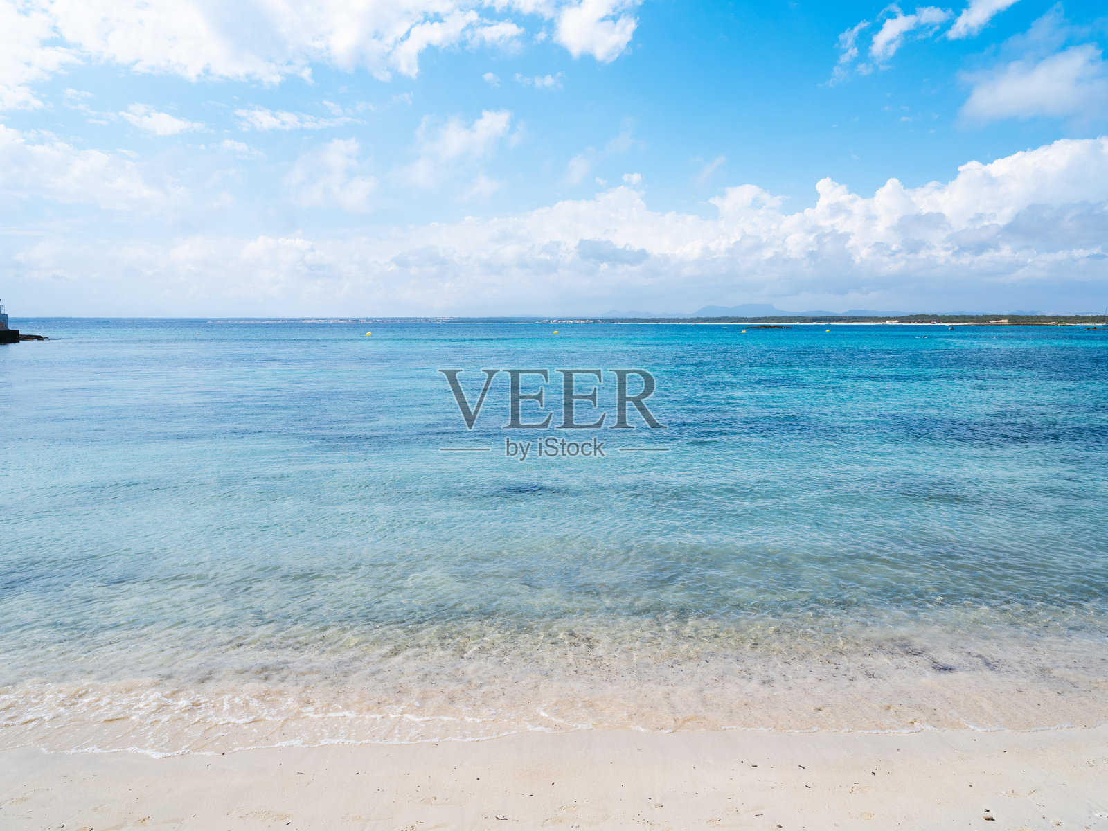 埃斯特伦克海滩,马洛卡,巴利阿里群岛,西班牙照片摄影图片