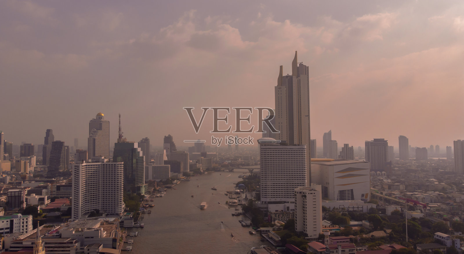 曼谷的鸟瞰图照片摄影图片