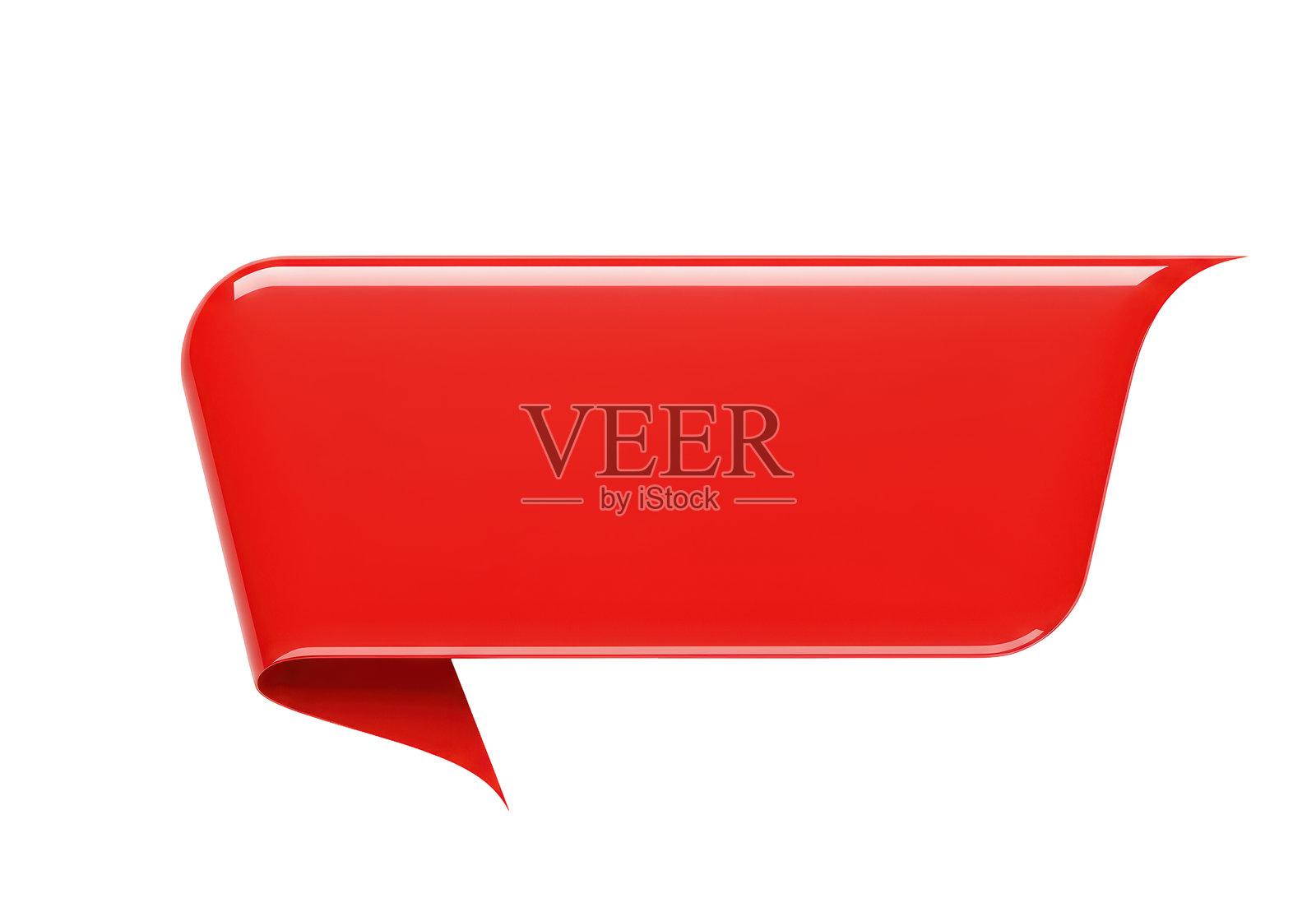 孤立的红色丝带横幅用于促销照片摄影图片