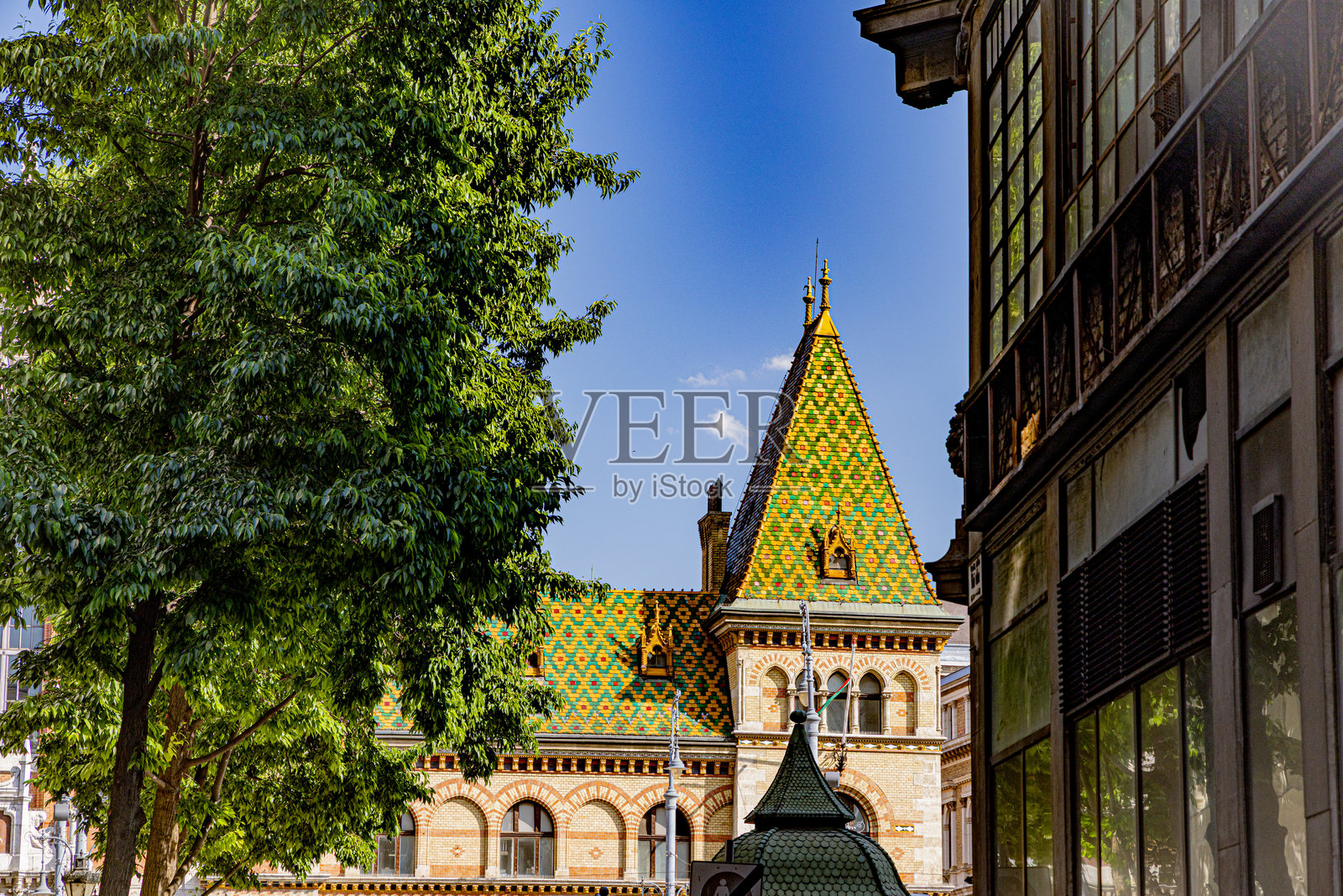 布达佩斯市中心的市场区景观照片摄影图片