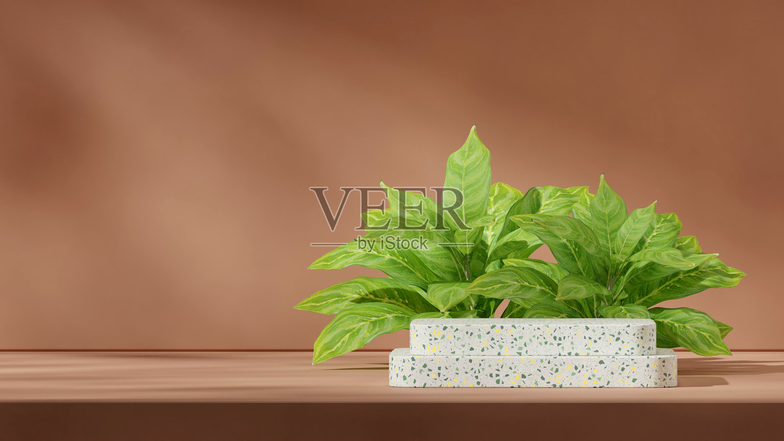 空旷场景的曲线块大理石纹理,极简风格,3D渲染图像照片摄影图片