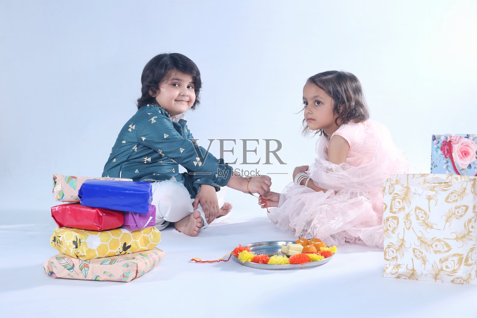 印度节日拉克沙班丹照片摄影图片