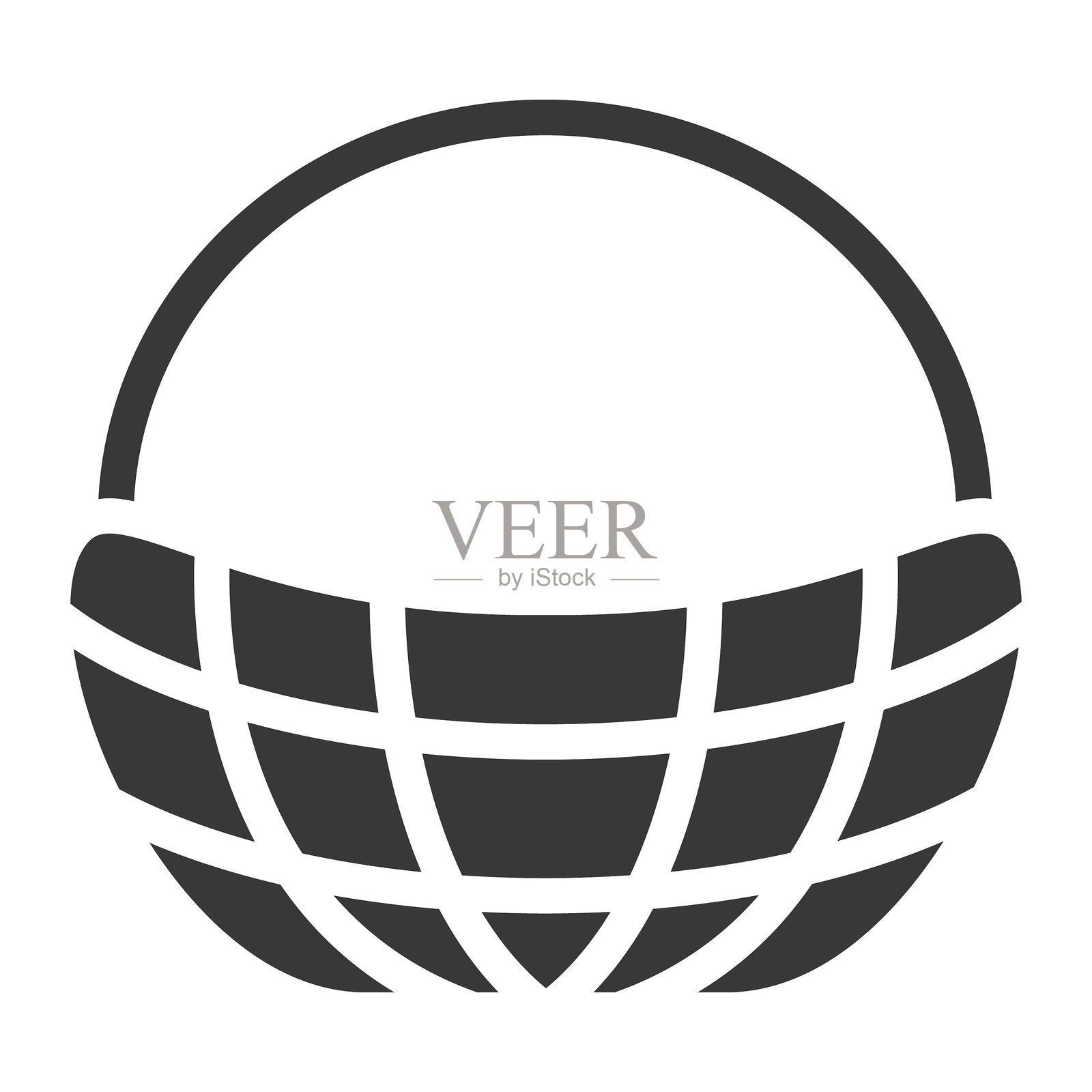 矢量藤编篮子图标插画图片素材