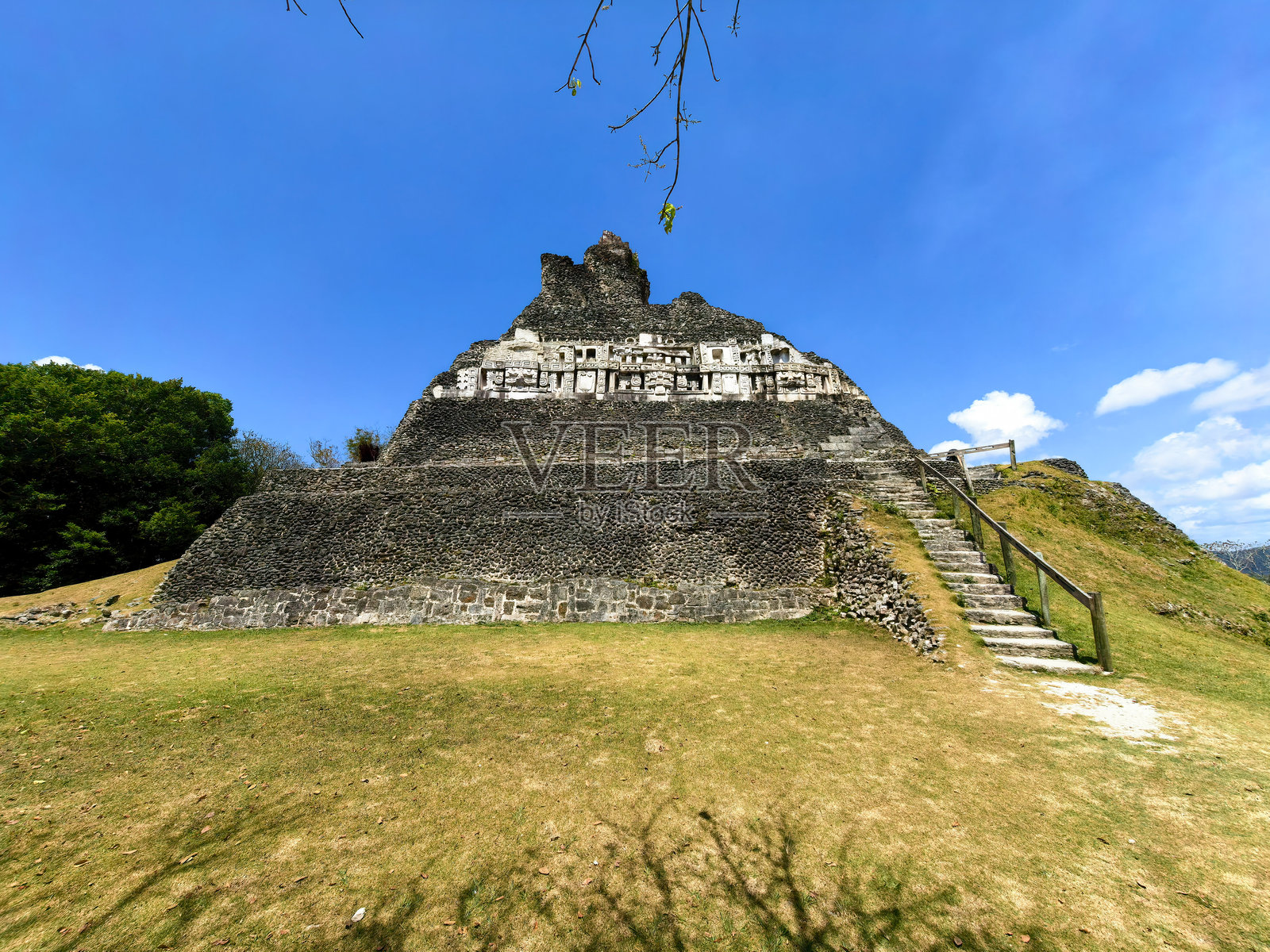 伯利兹的Xunantunich玛雅考古区照片摄影图片