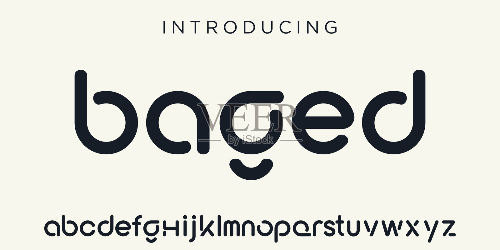 未来现代几何字体插画图片素材