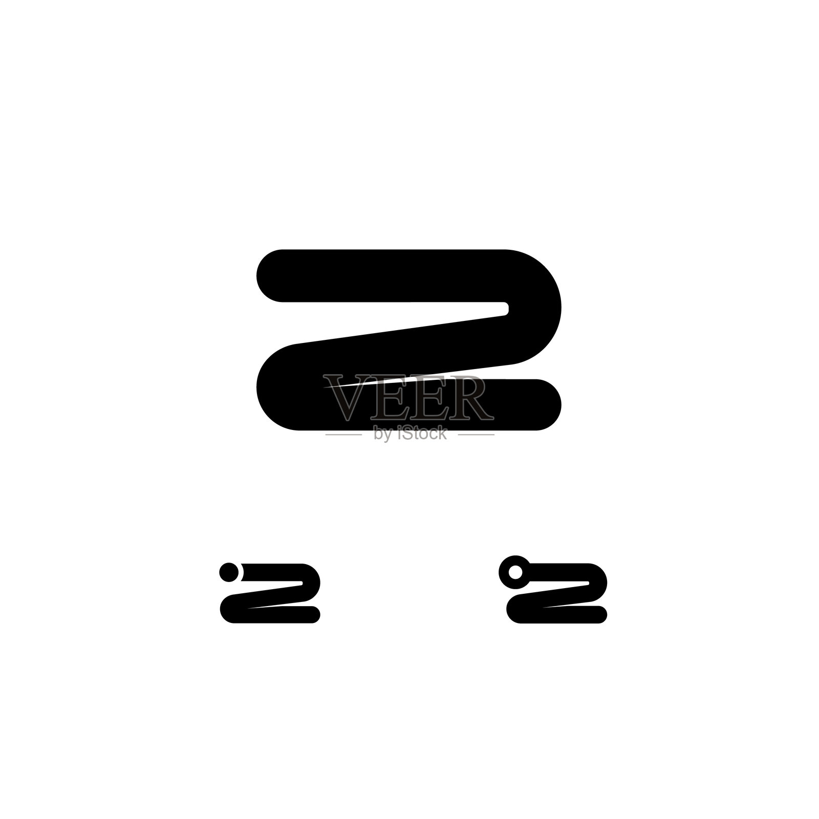 数字2,数字化网络数字集插画图片素材