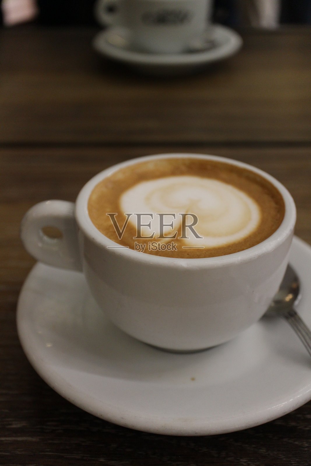 意大利威尼斯的一杯平白咖啡照片摄影图片