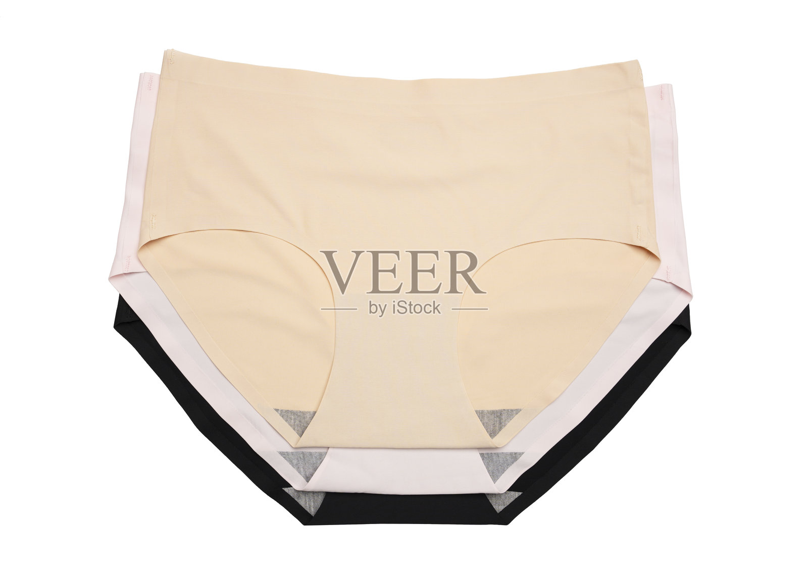 白色背景上的女性内裤。女性内衣。照片摄影图片