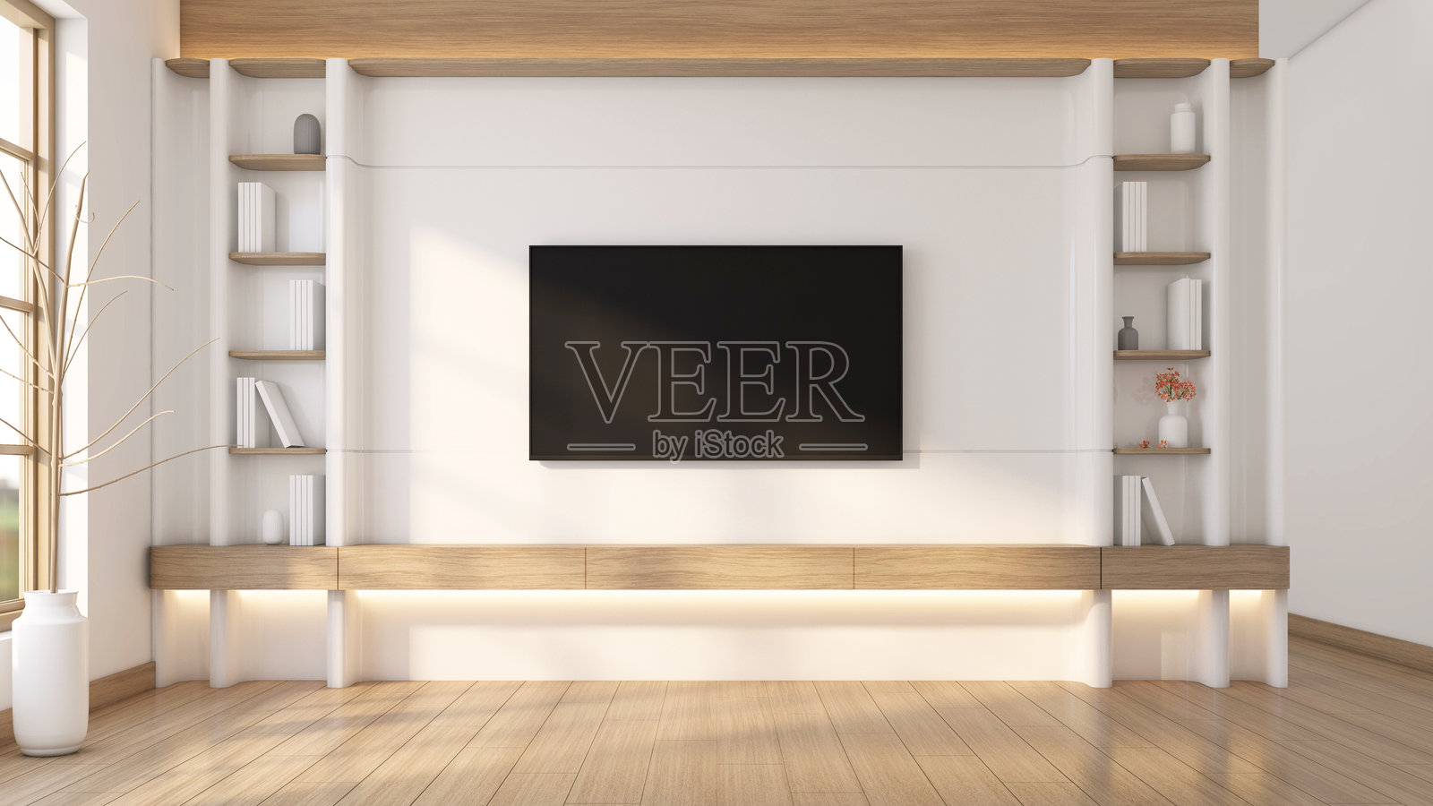 现代日式客厅照片摄影图片