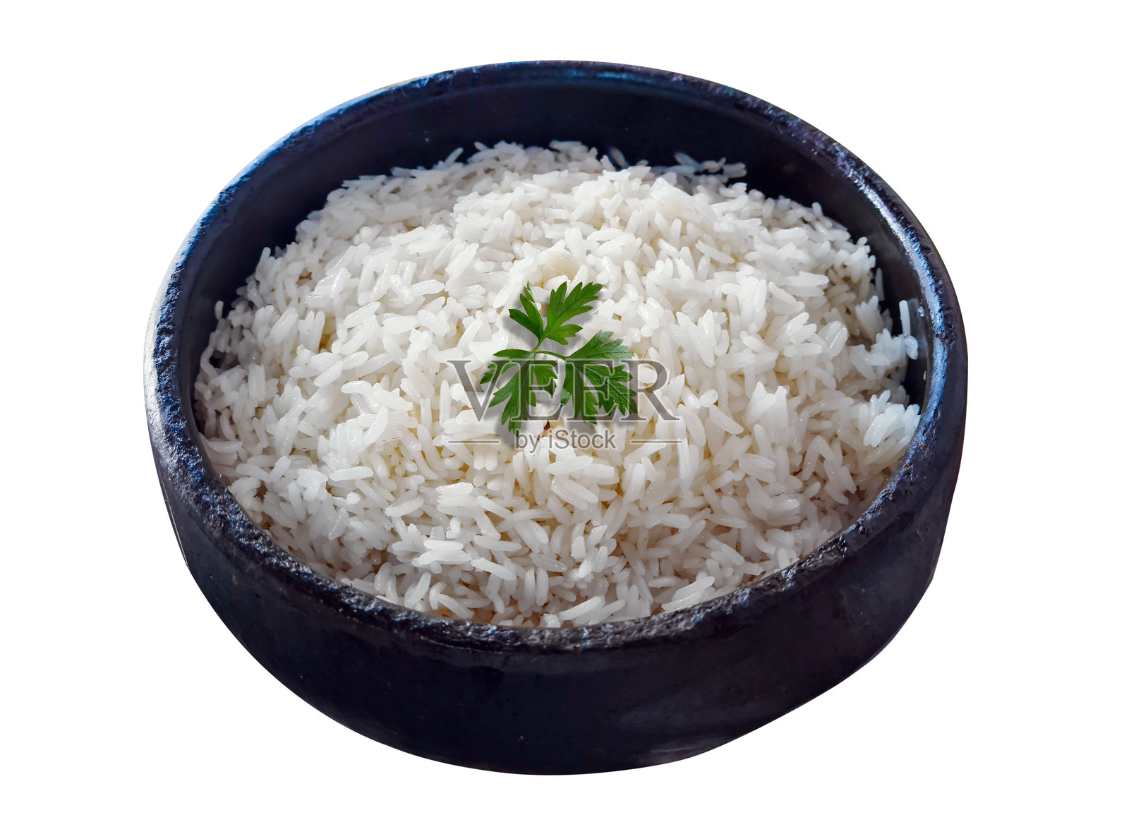 巴西菜中的传统熟白米饭照片摄影图片