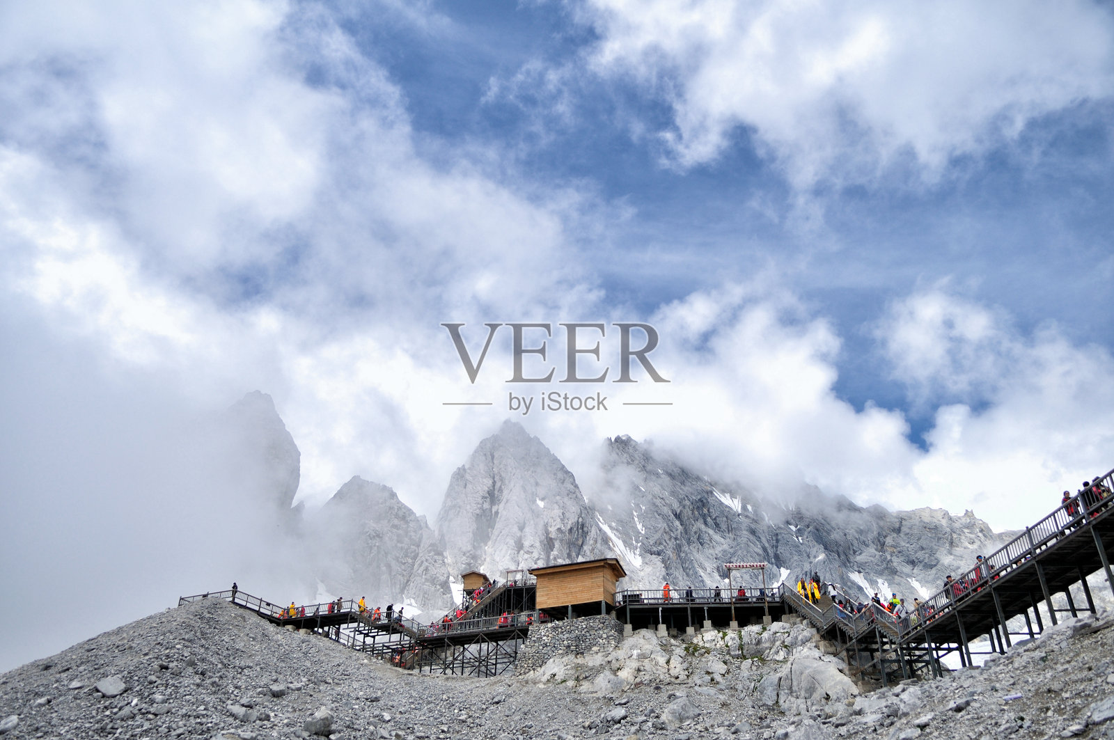 玉龙雪山观景平台,云南照片摄影图片