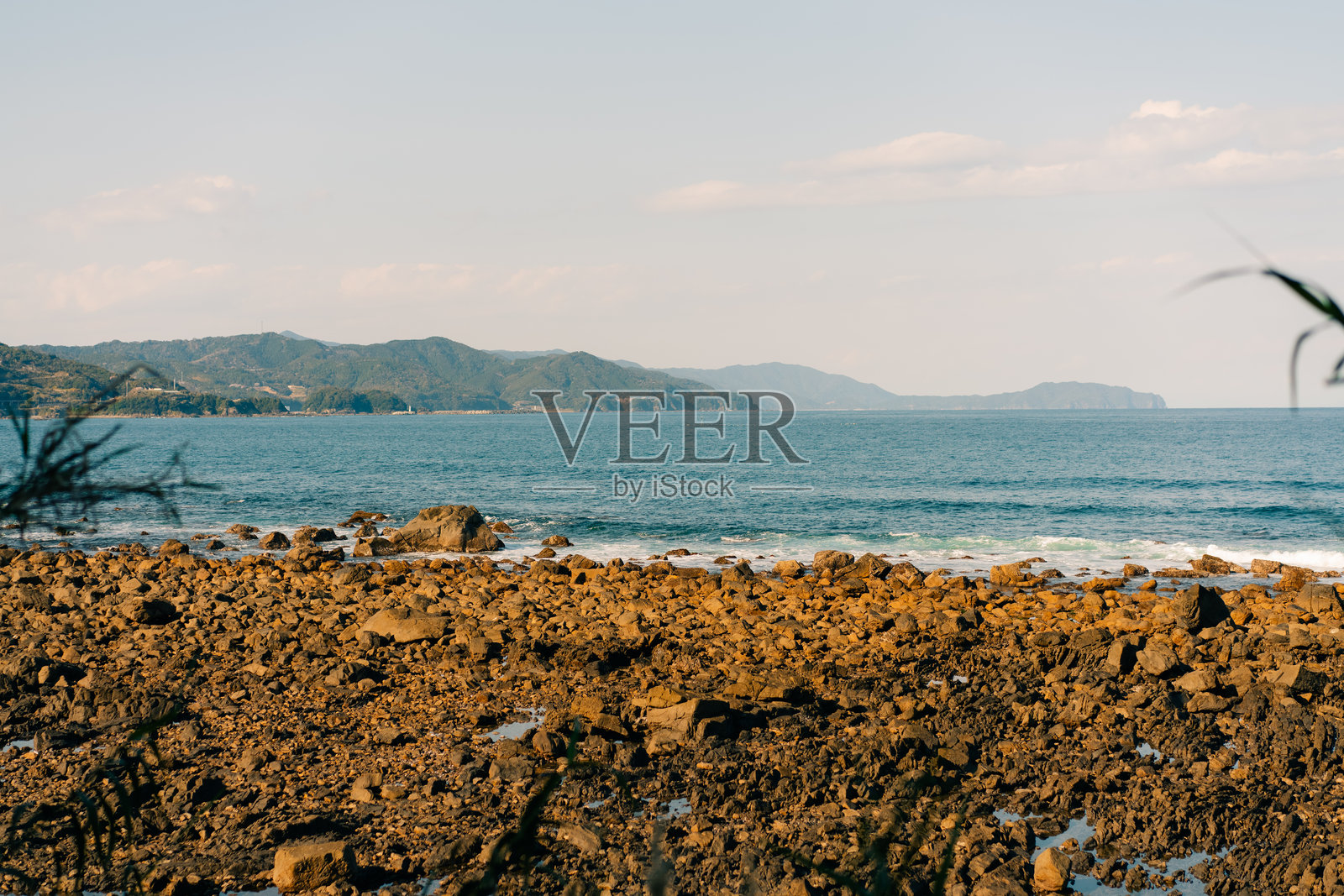 日本高知县的伊里野海岸风景照片摄影图片