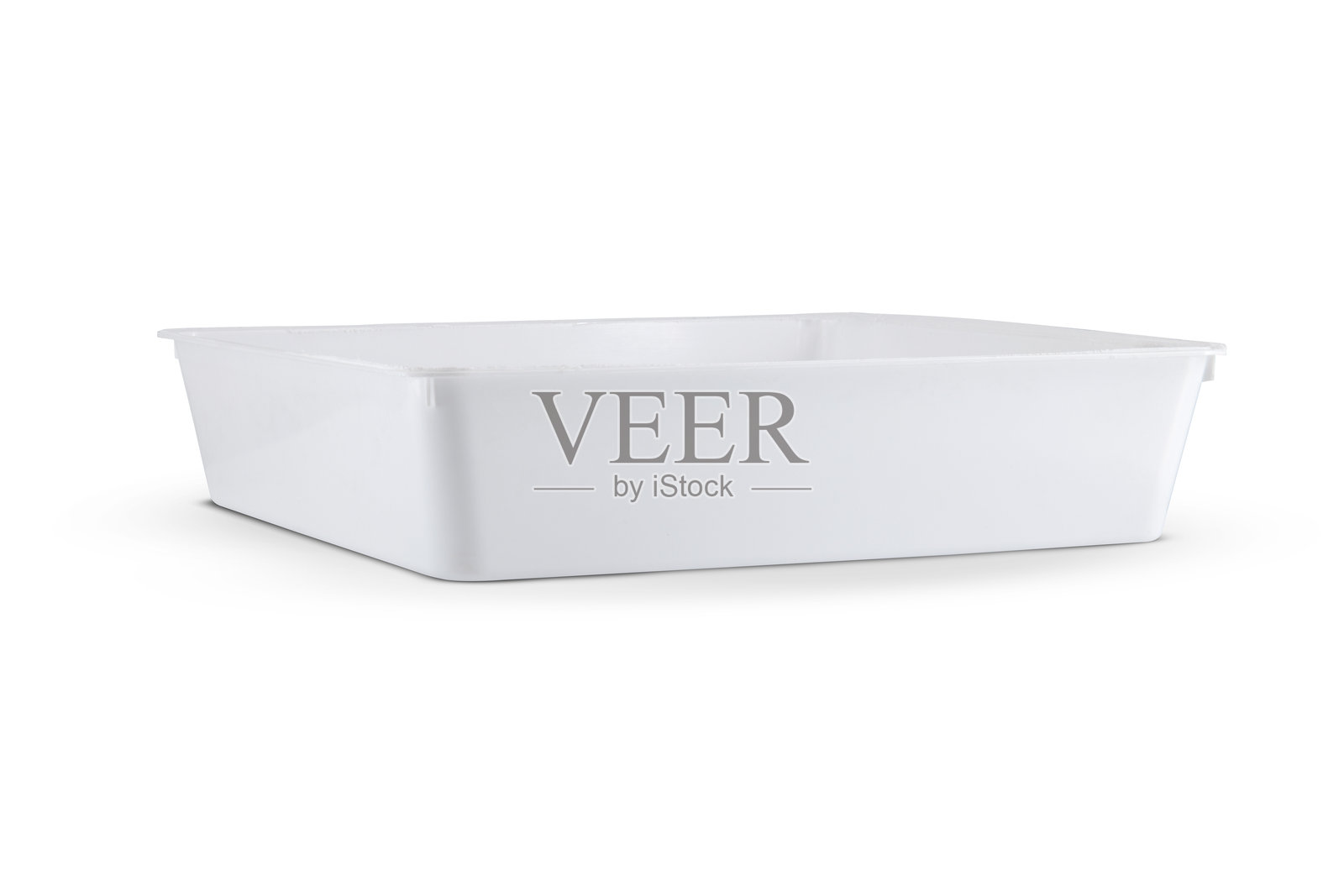 白色塑料盒,食品包装,孤立在白色背景上照片摄影图片