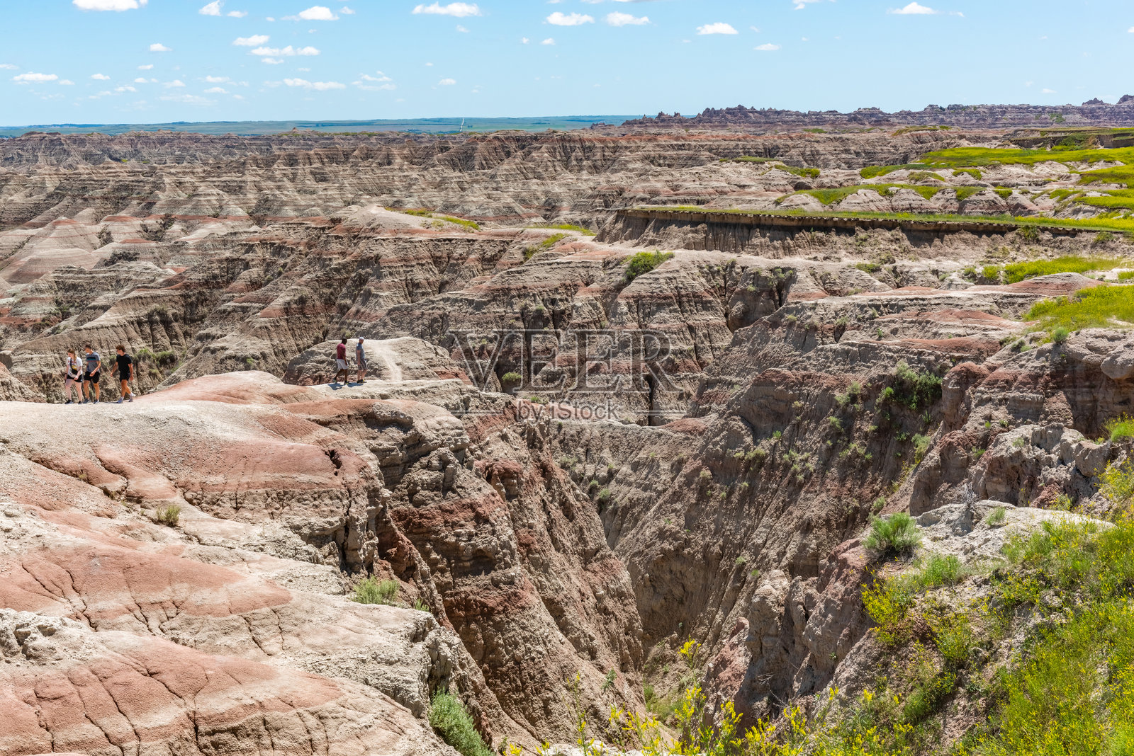 南达科他州内陆的坏lands国家公园照片摄影图片
