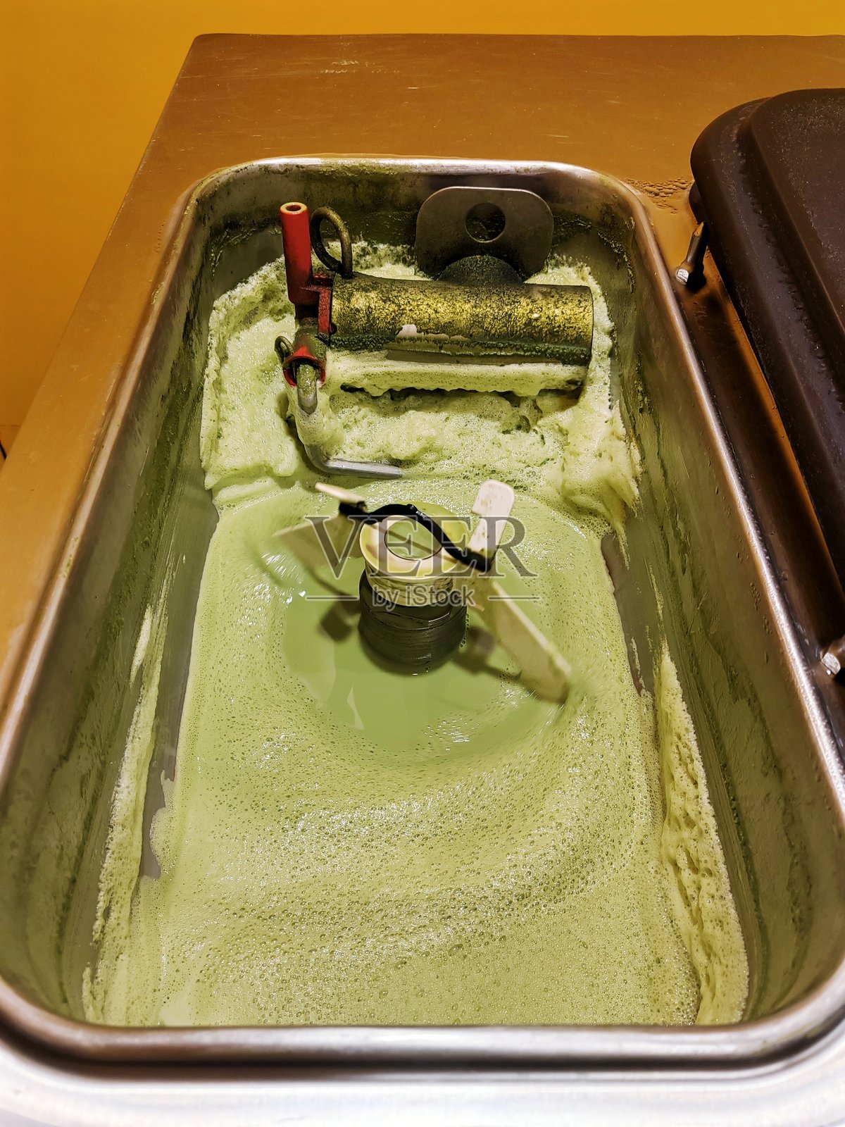 冰淇淋和奶昔机内部照片摄影图片