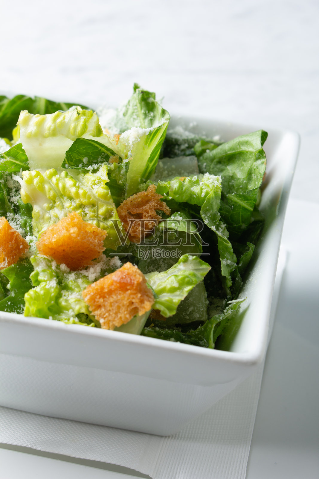 凯撒沙拉碗照片摄影图片