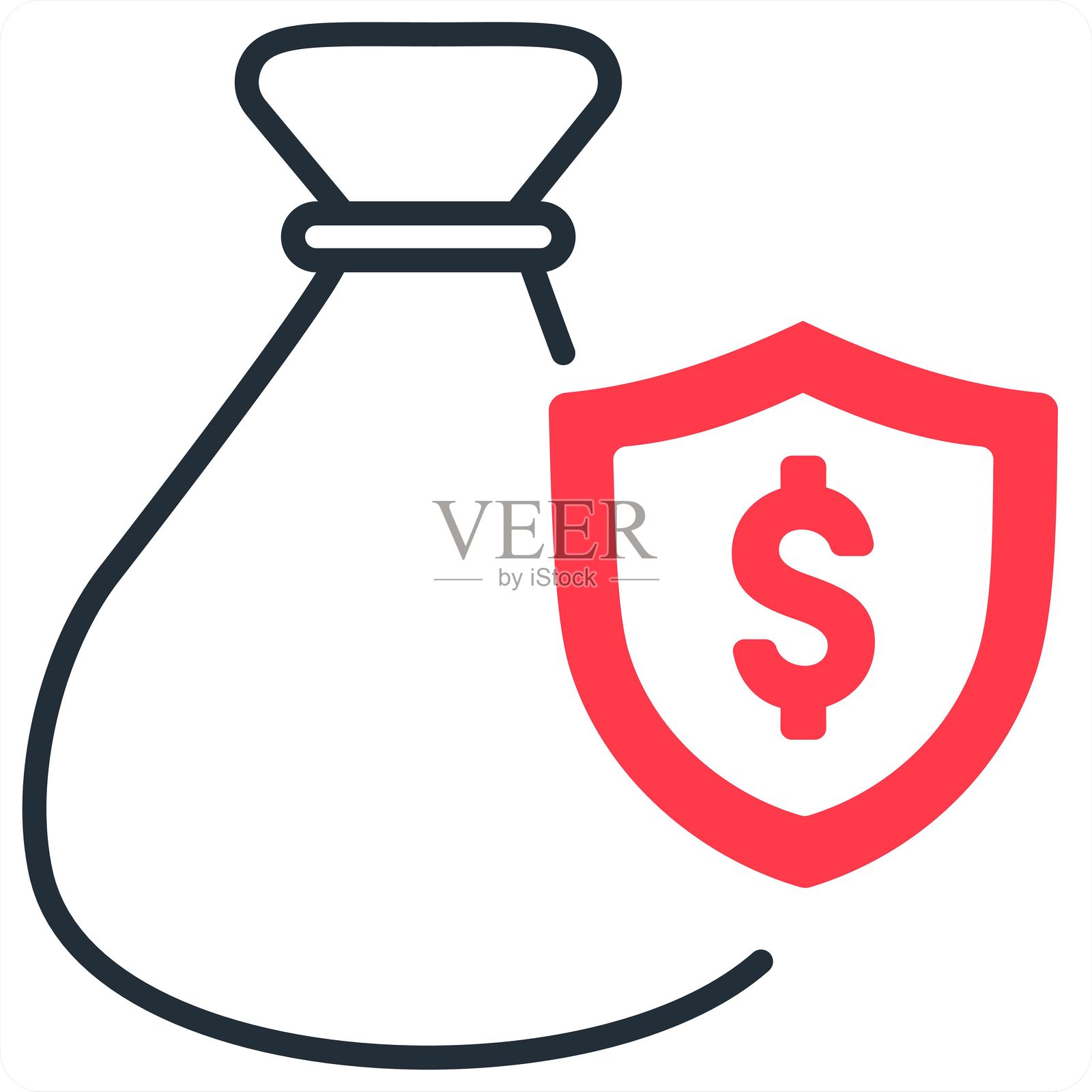 投资保险插画图片素材