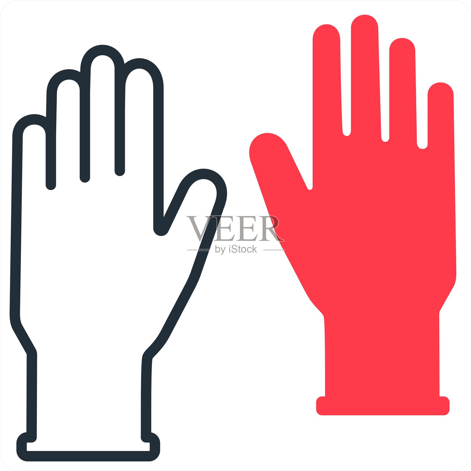 手套插画图片素材