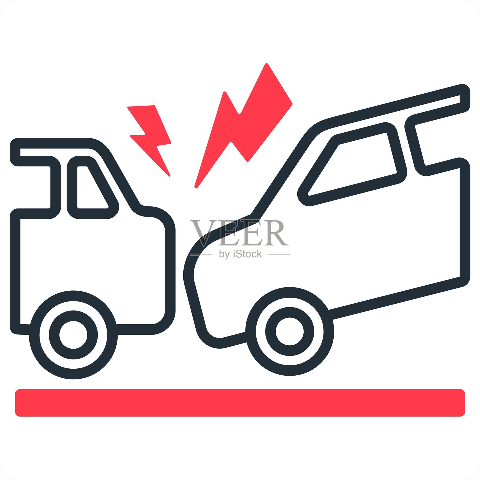 车祸插画图片素材