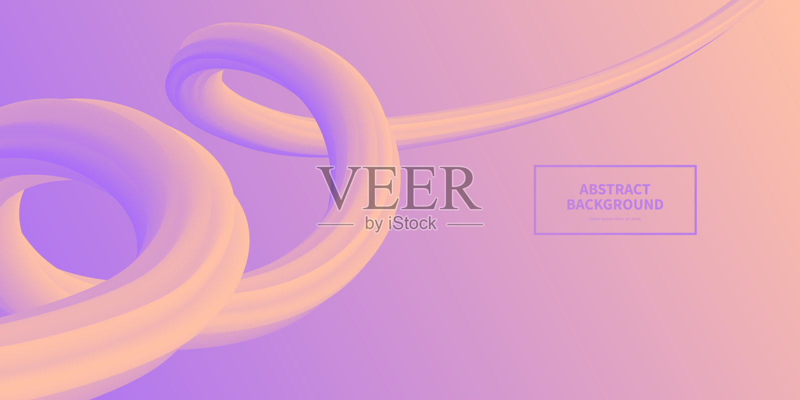 流畅的抽象设计,粉色渐变 - 时尚背景插画图片素材