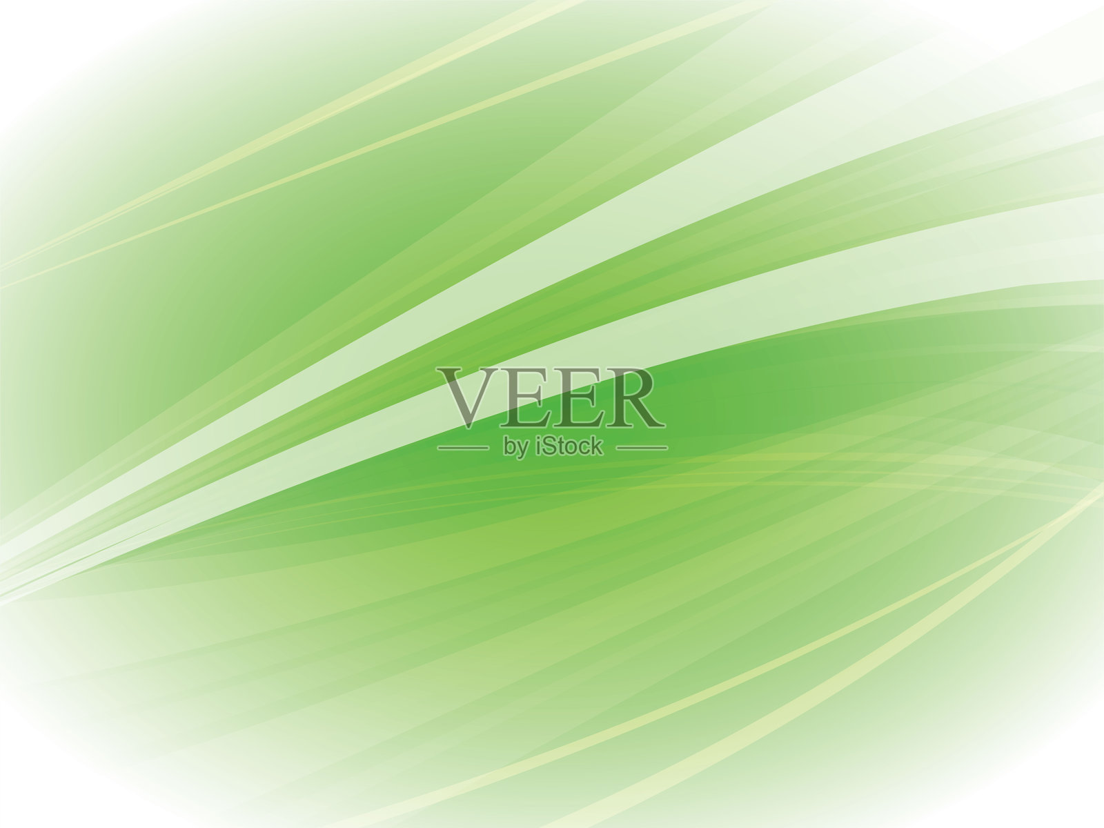 抽象绿色波浪光背景插图插画图片素材