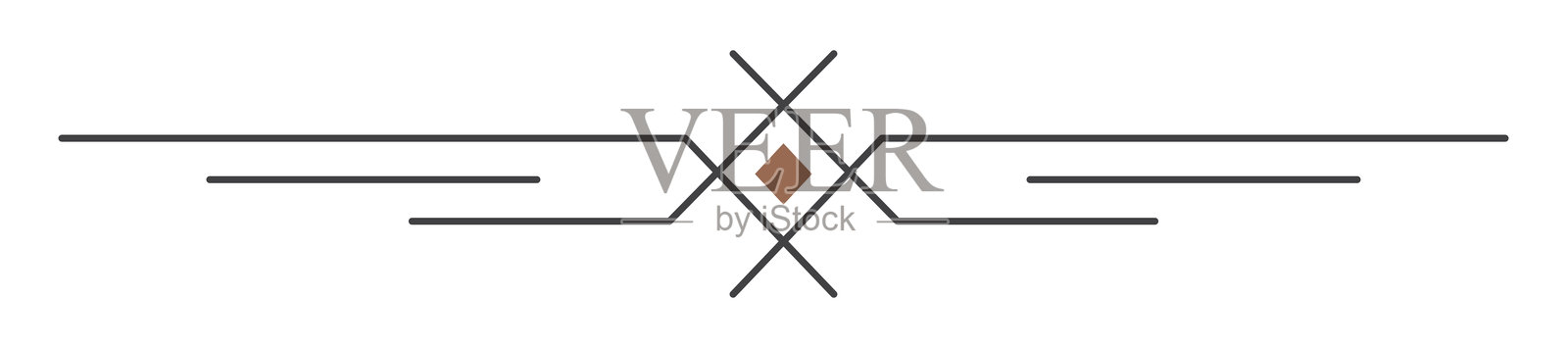 装饰性线条。文本分隔符。线条分隔符,极简线条,下划线元素。矢量插图插画图片素材