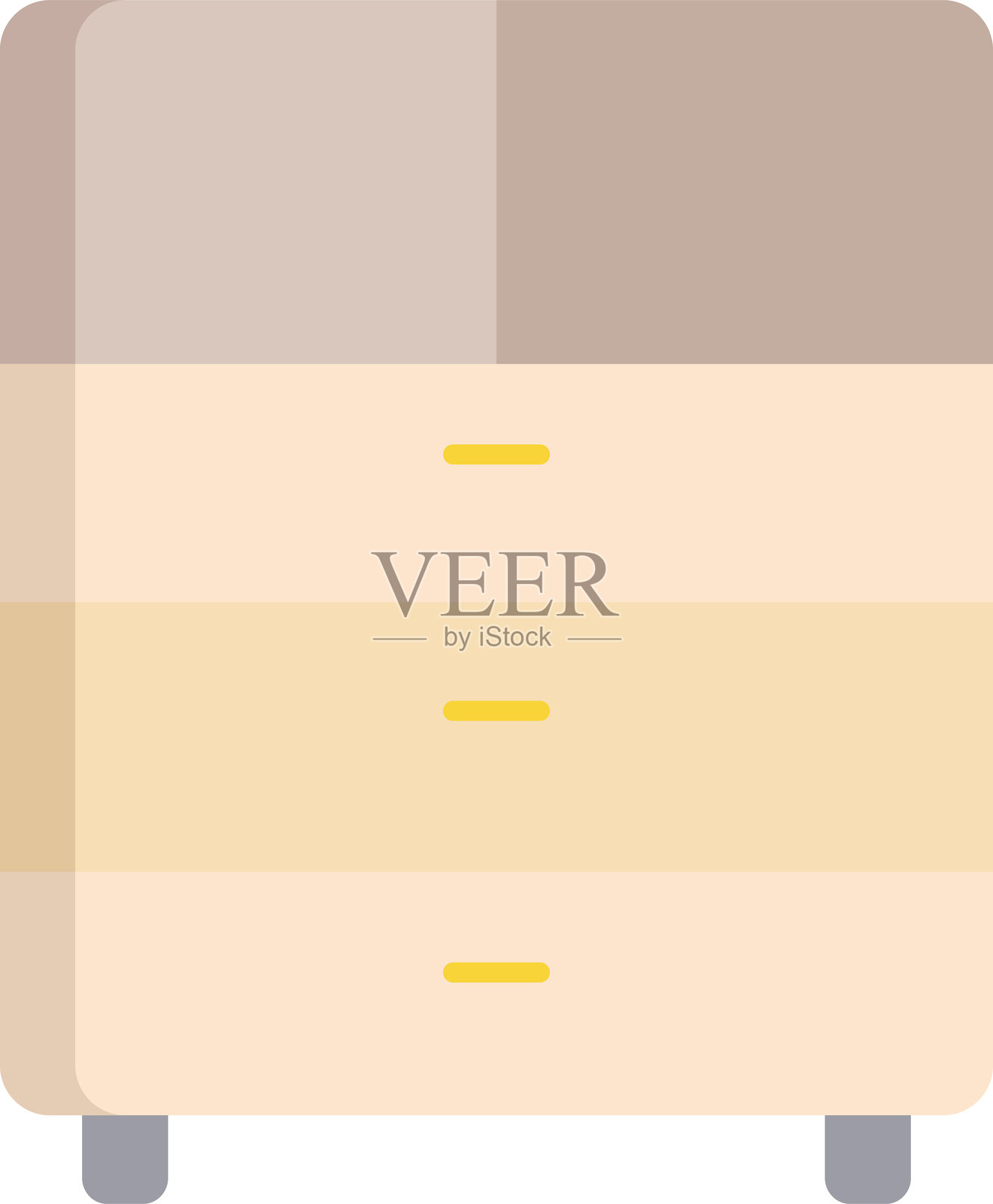 抽屉柜平面图标设计插画图片素材