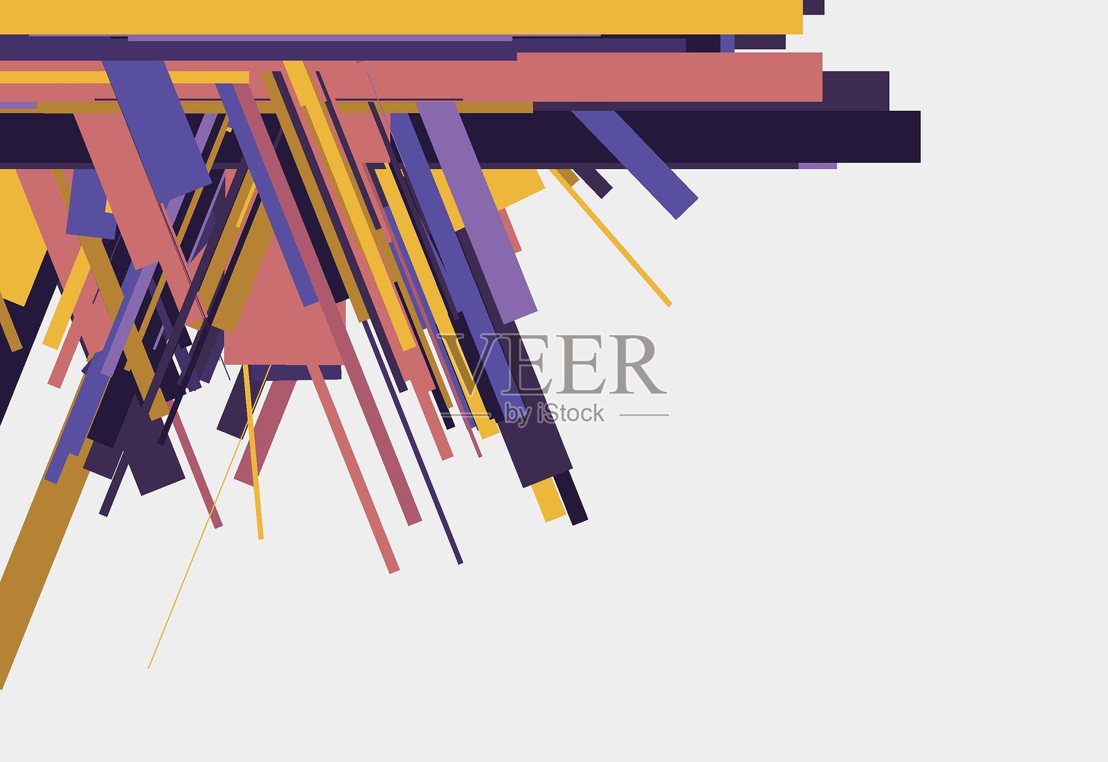 抽象随机生成的运动条纹故障效果,用于数字技术背景插画图片素材
